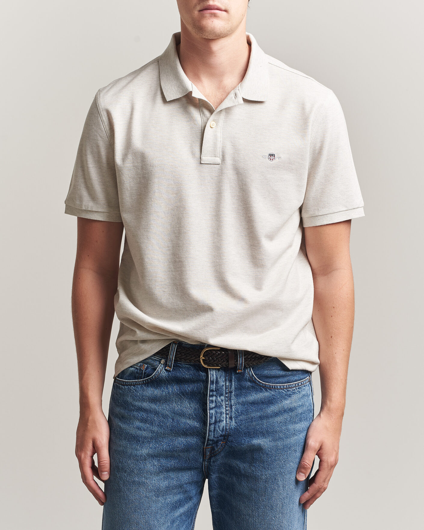 Herre | Polotrøjer | Gant | The Original Polo Glacier Melange