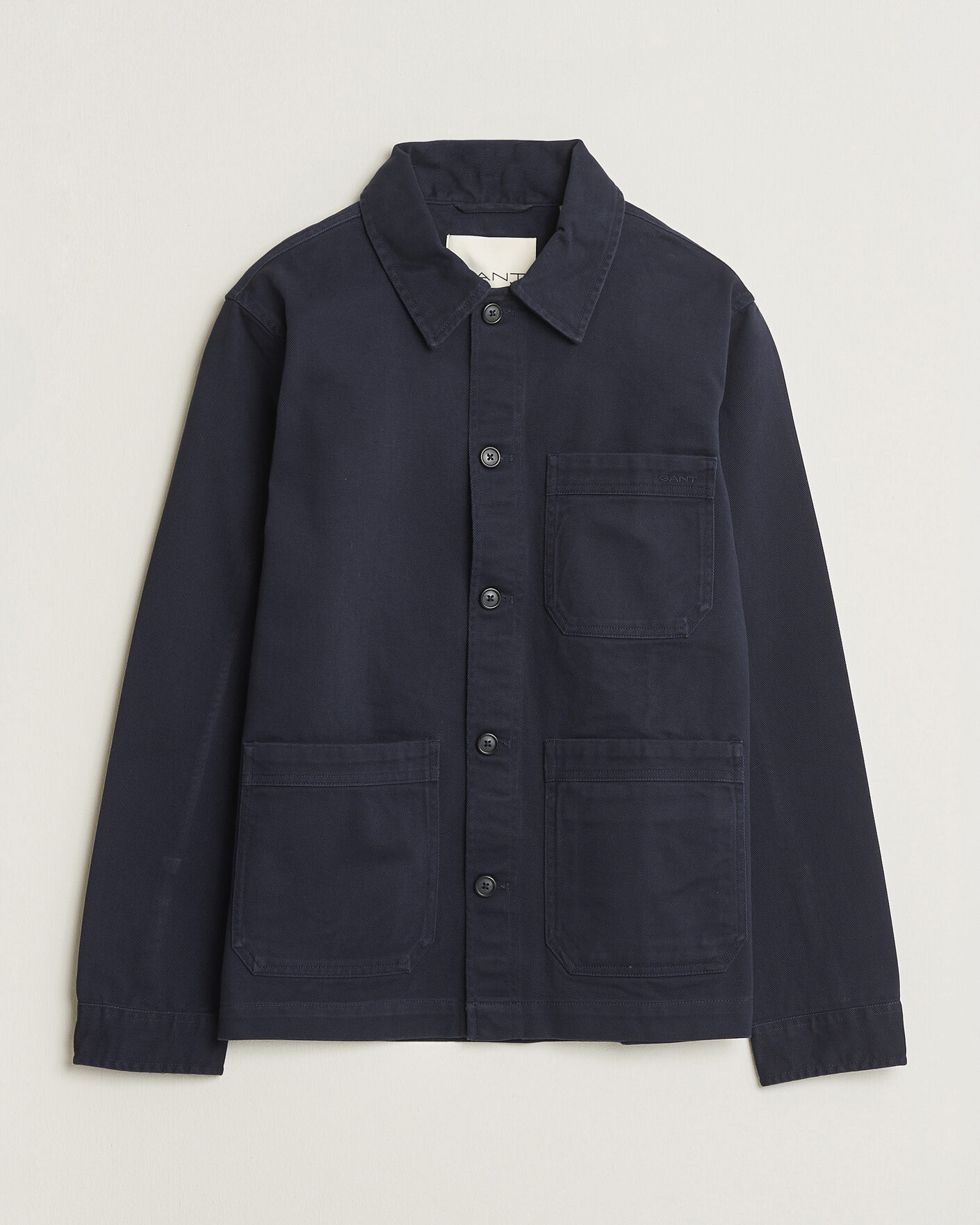Herre | Skjorter | Gant | Regular Fit Brushed Twill Overshirt Evening Blue