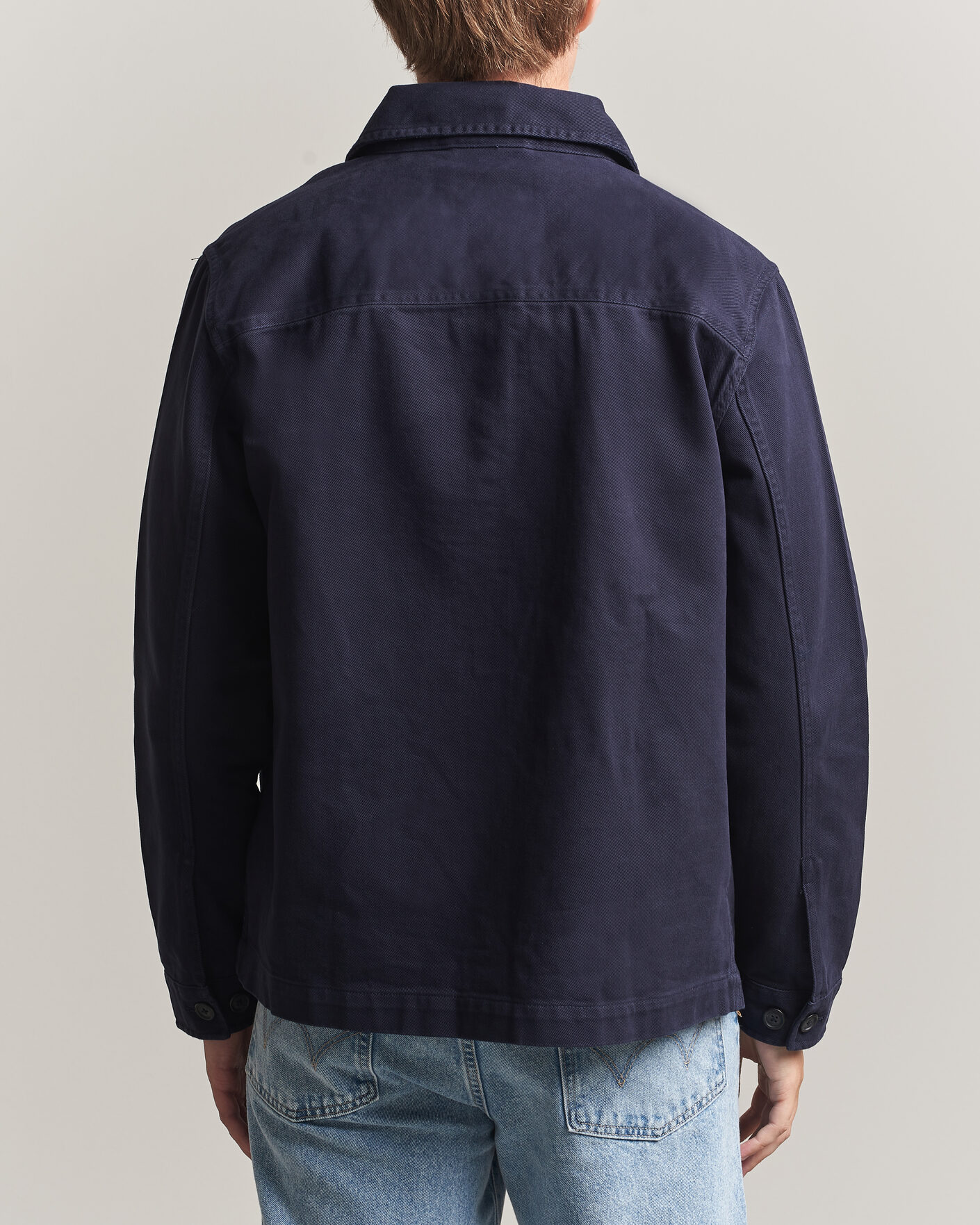 Herre | Skjorter | Gant | Regular Fit Brushed Twill Overshirt Evening Blue