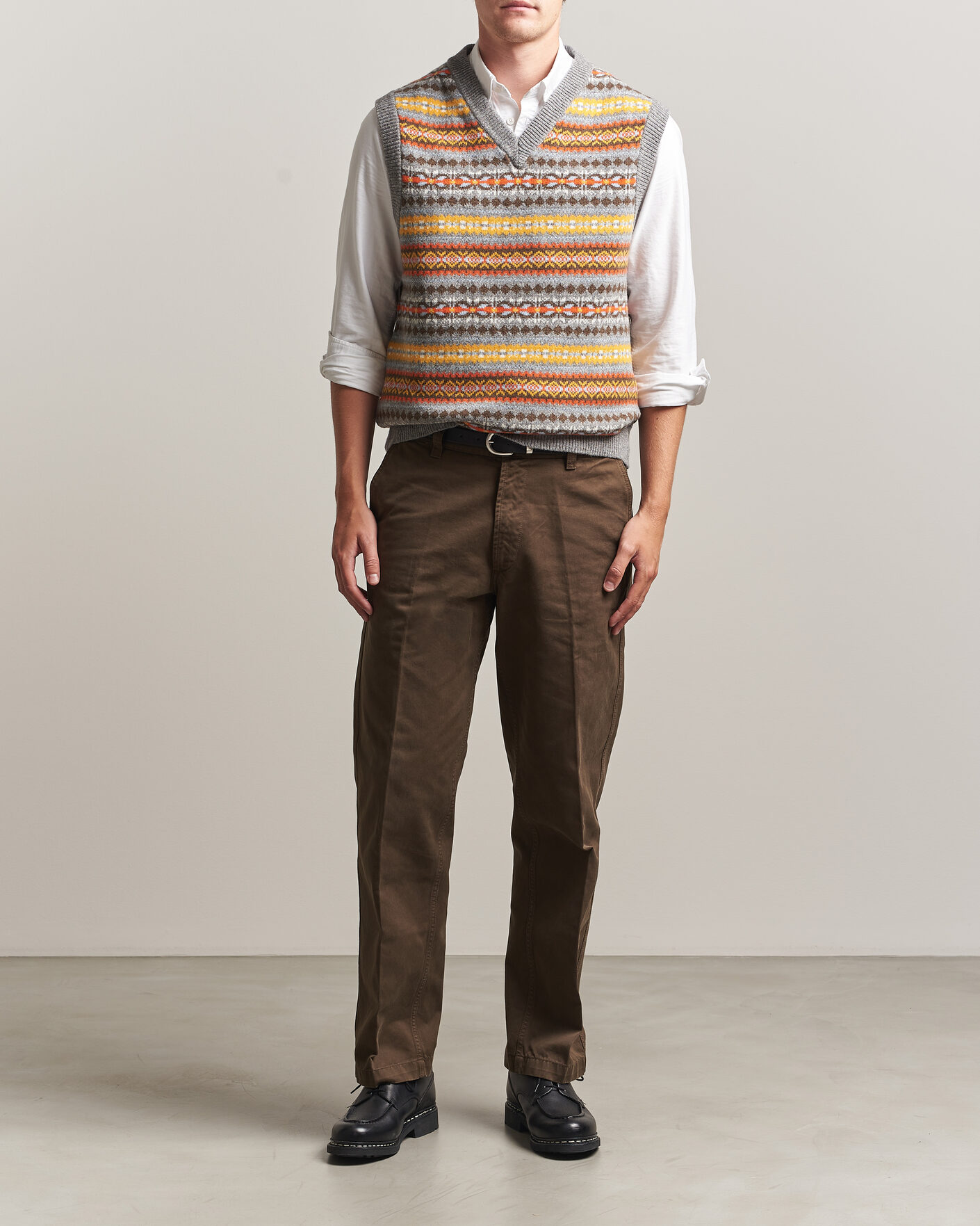 Herre | Trøjer | Gant | Wool Knitted Fairisle Vest Multi