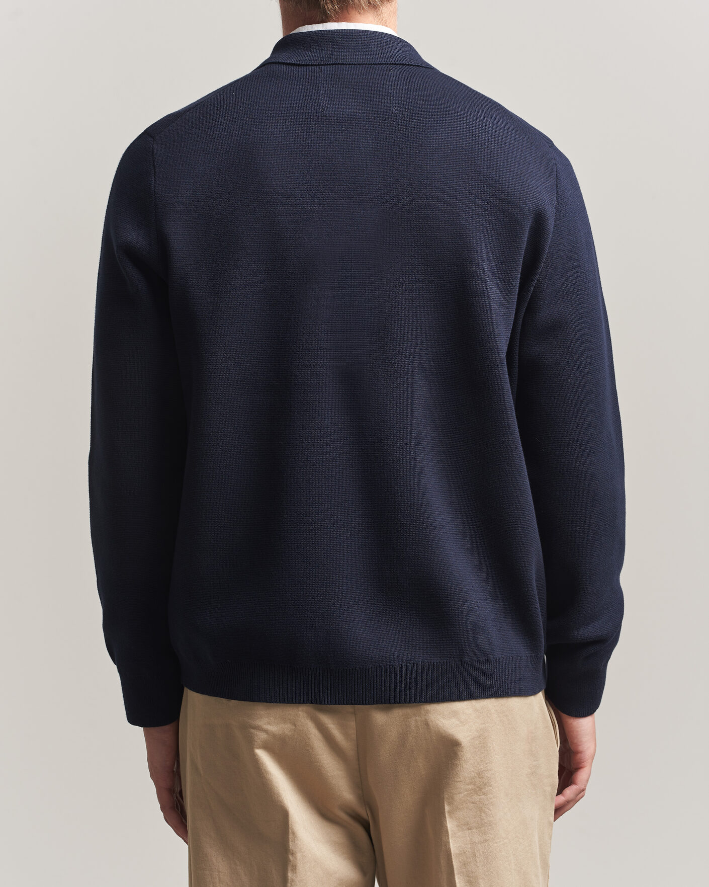 Herre | Trøjer | Gant | Milano Knitted Cardigan Evening Blue
