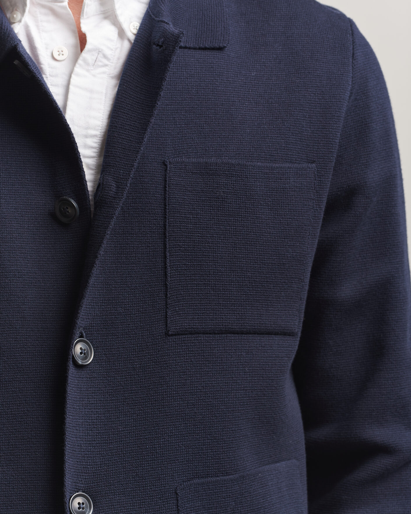 Herre | Trøjer | Gant | Milano Knitted Cardigan Evening Blue