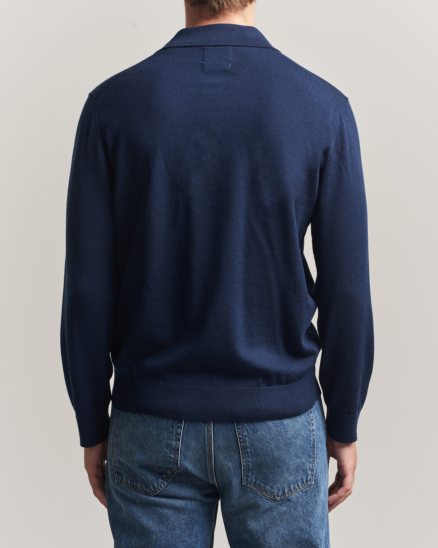 Herre | Trøjer | Gant | Extrafine Merino Knitted Polo Marine