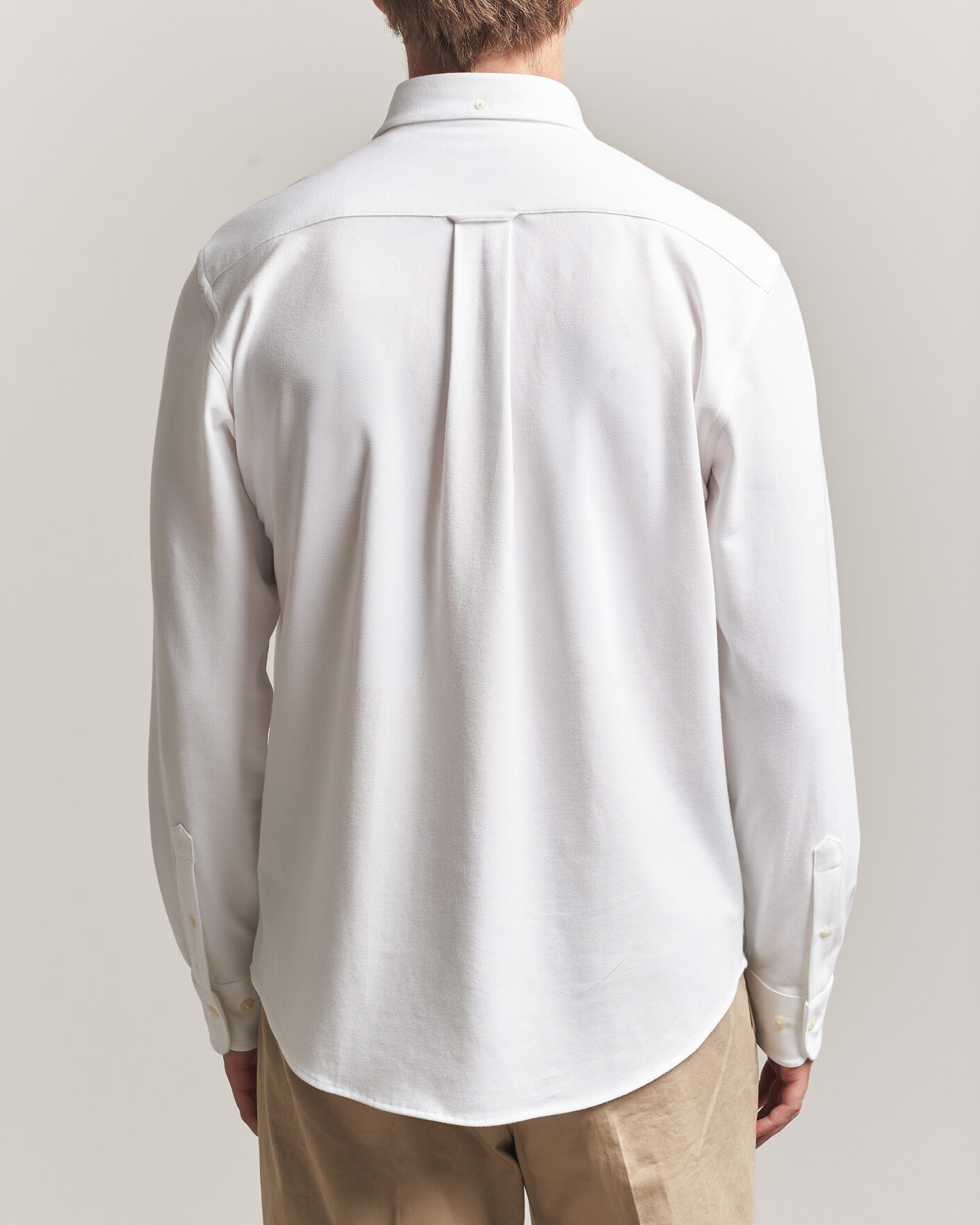 Herre | Skjorter | Gant | Regular Fit Jersey Pique Shirt White
