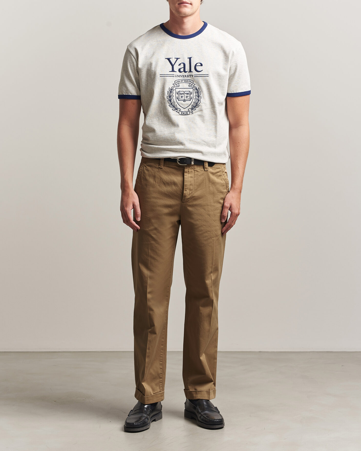 Herre | Bukser | Gant | YALE Cotton Twill Chinos Darkened Beige