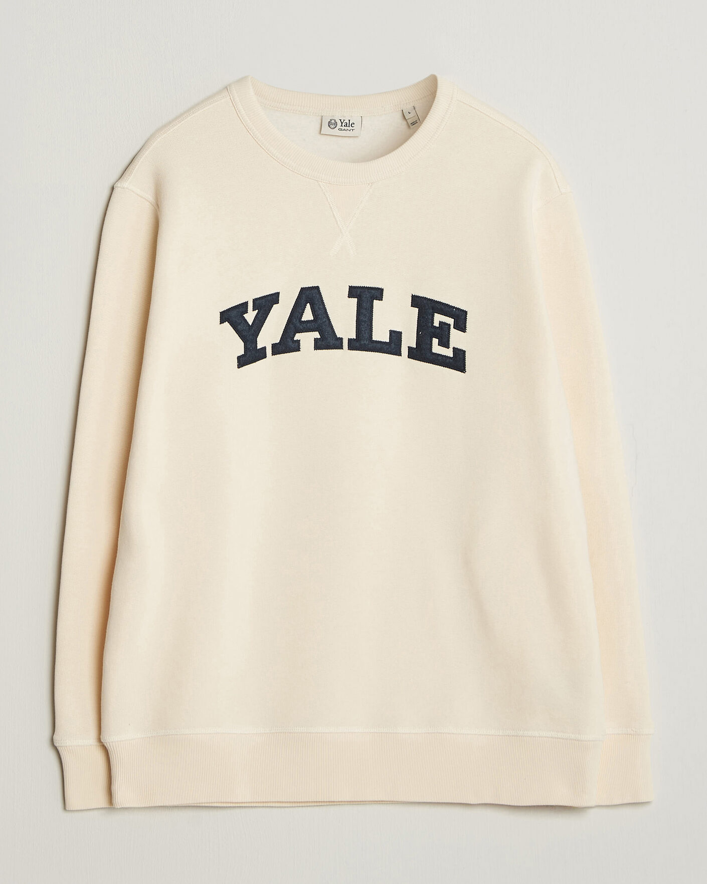 Herre | Trøjer | Gant | YALE Crew Neck Sweatshirt Cream