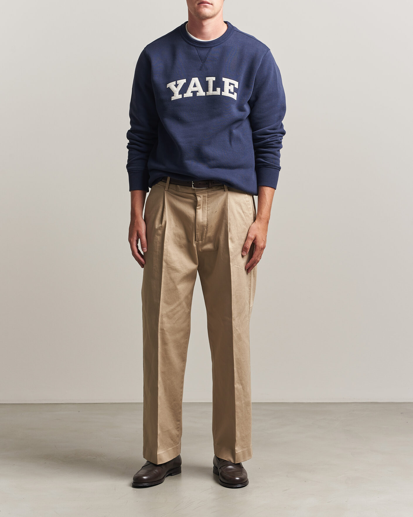 Herre | Trøjer | Gant | YALE Crew Neck Sweatshirt Marine