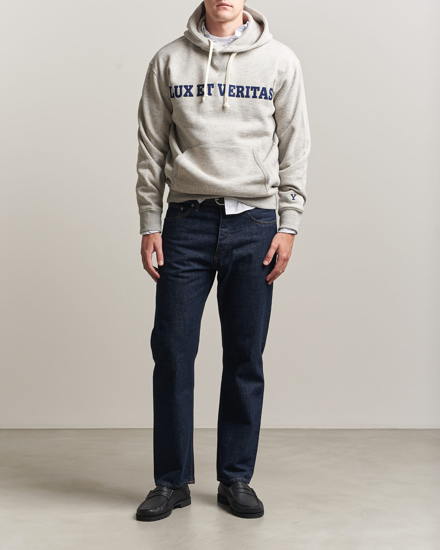 Herre | Trøjer | Gant | YALE Hoodie Grey Melange