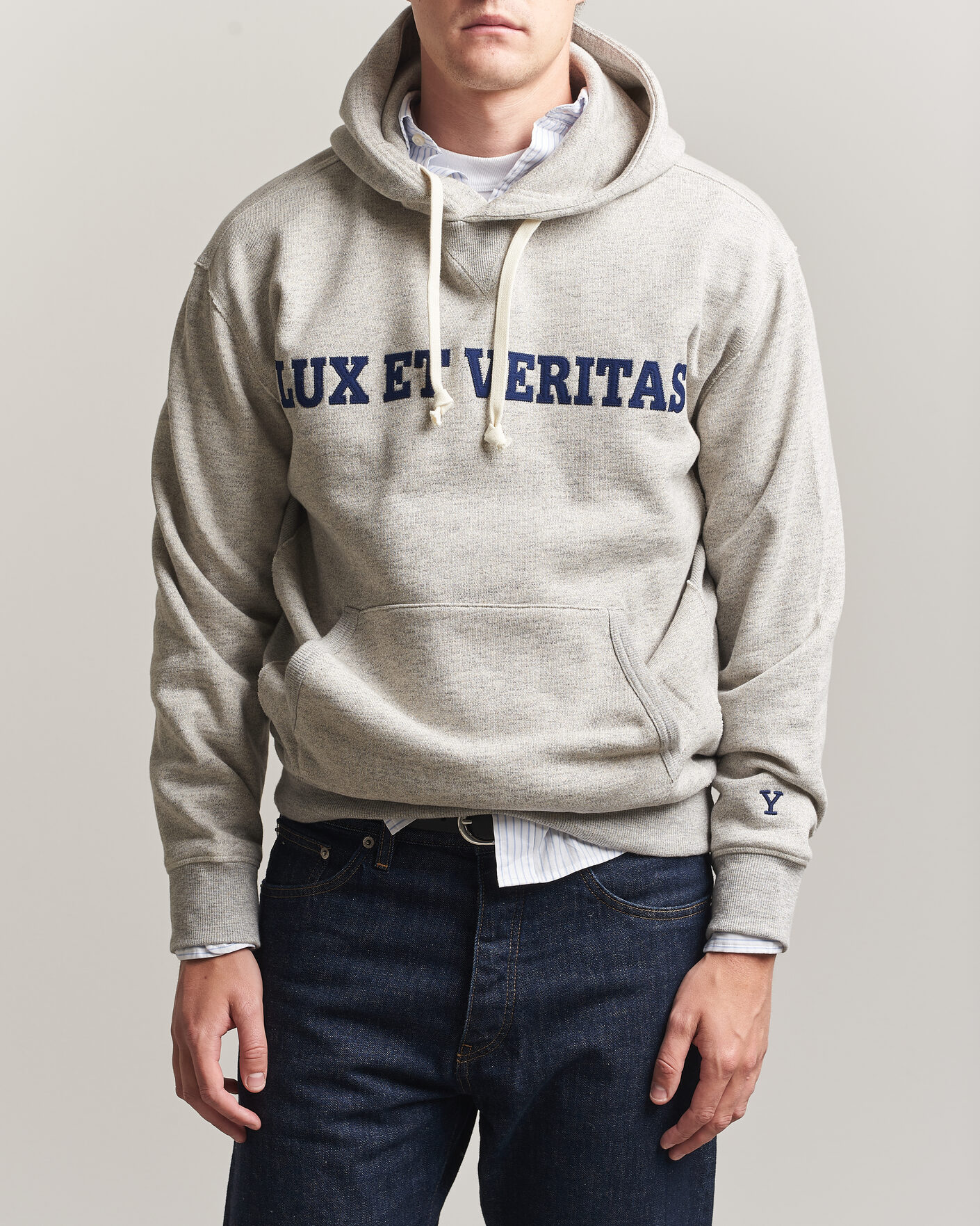 Herre | Trøjer | Gant | YALE Hoodie Grey Melange