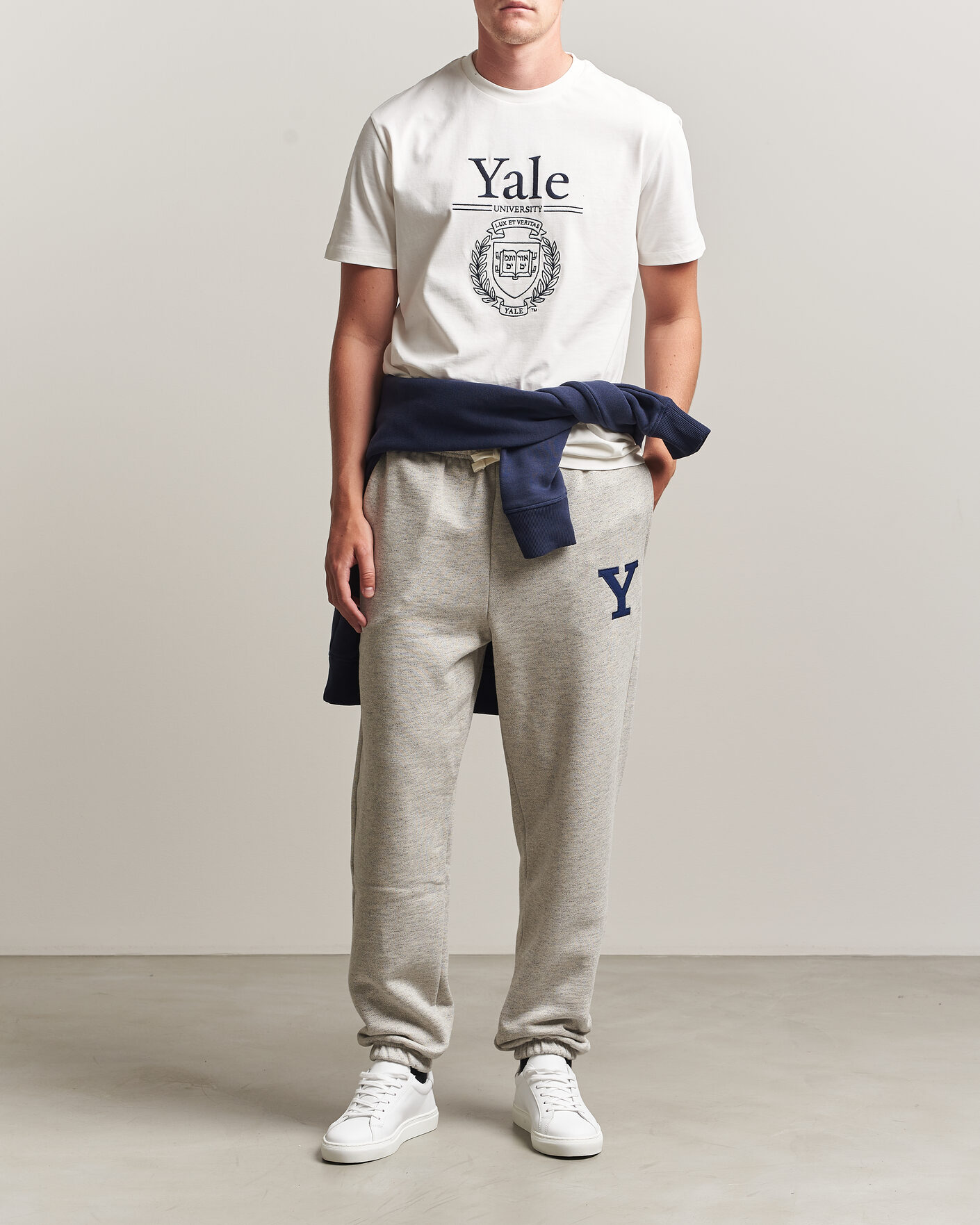 Herre | Bukser | Gant | YALE Sweatpants Grey Melange