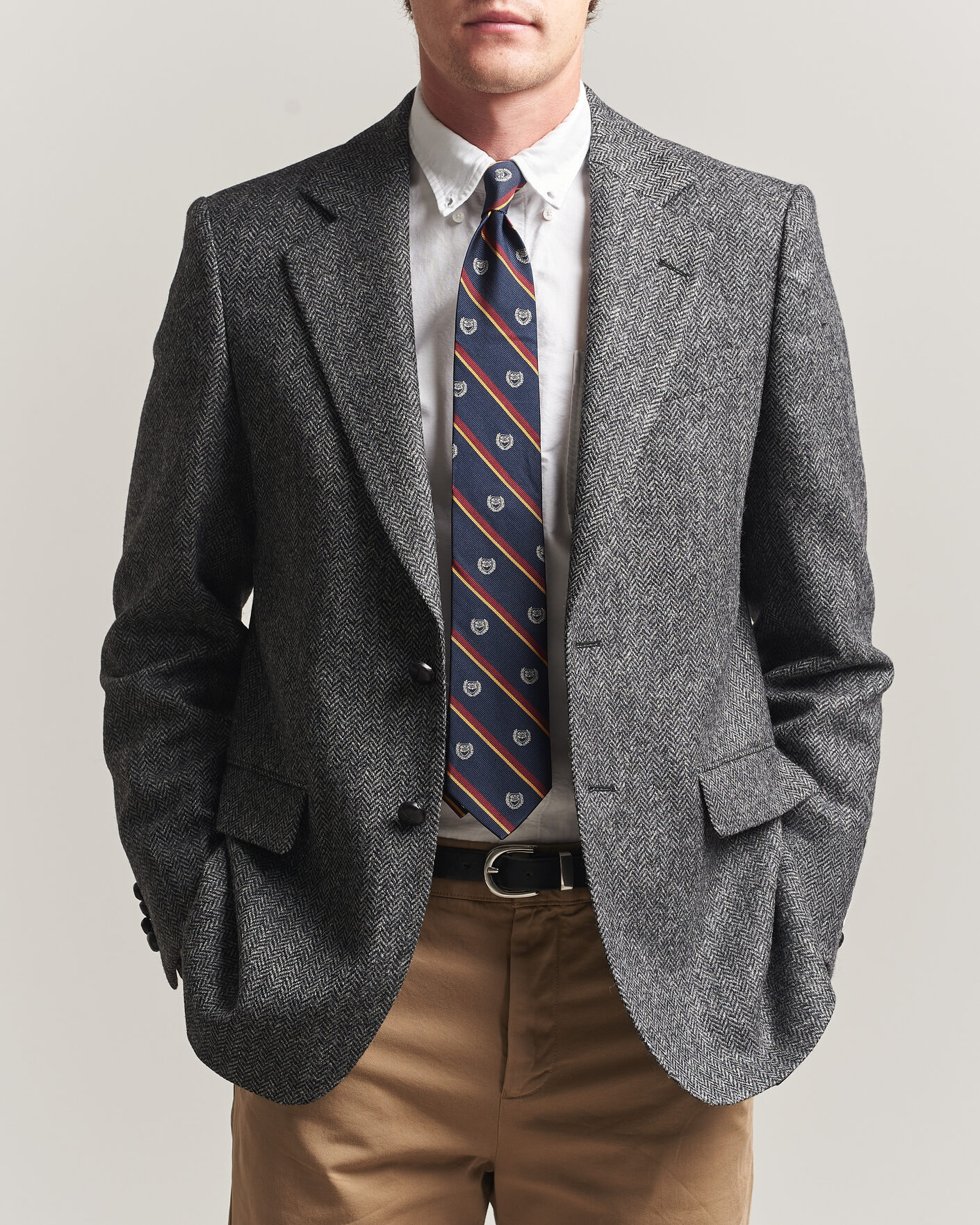 Herre | Blazere & jakker | Gant | YALE Tweed Blazer Black Grey
