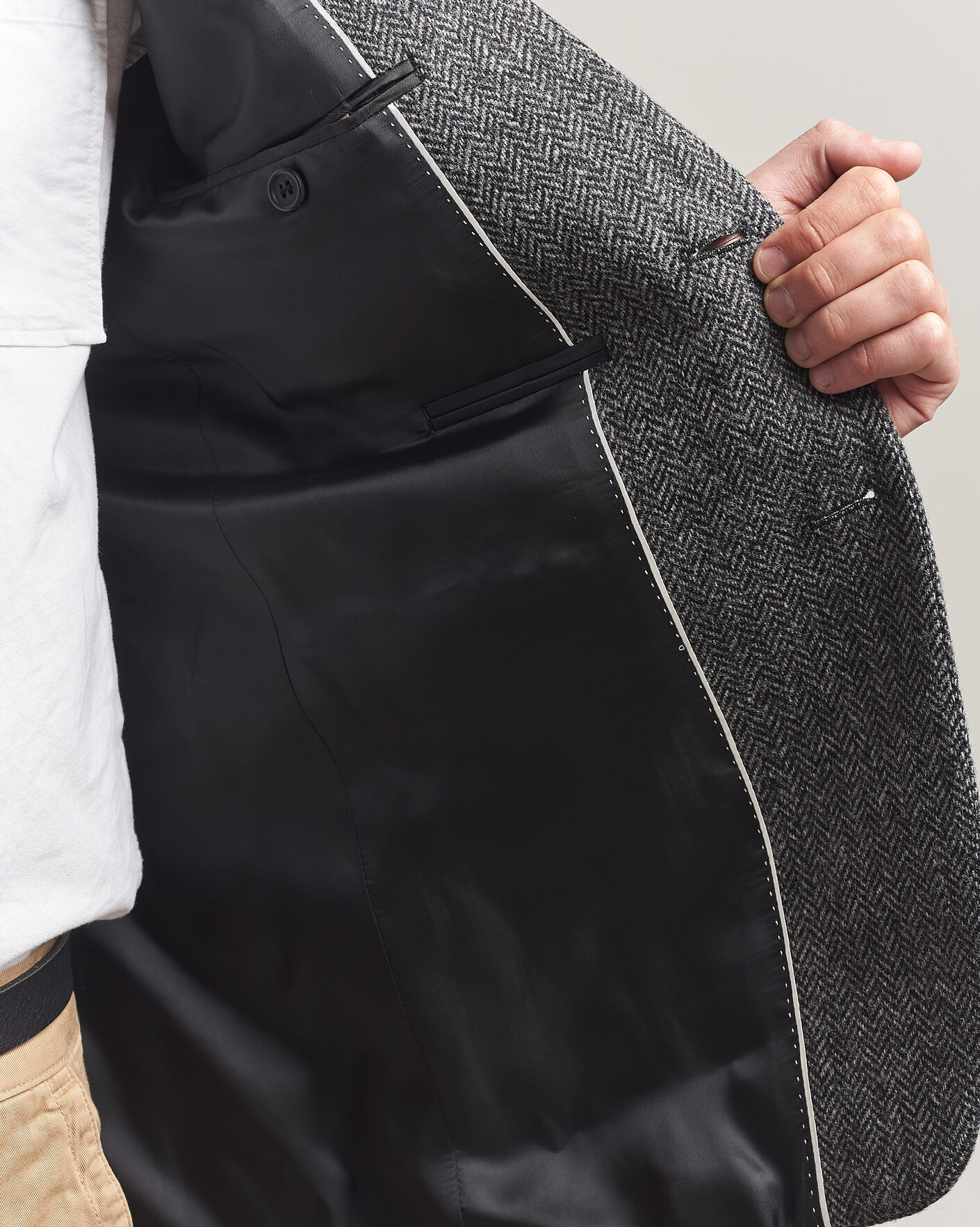Herre | Blazere & jakker | Gant | YALE Tweed Blazer Black Grey