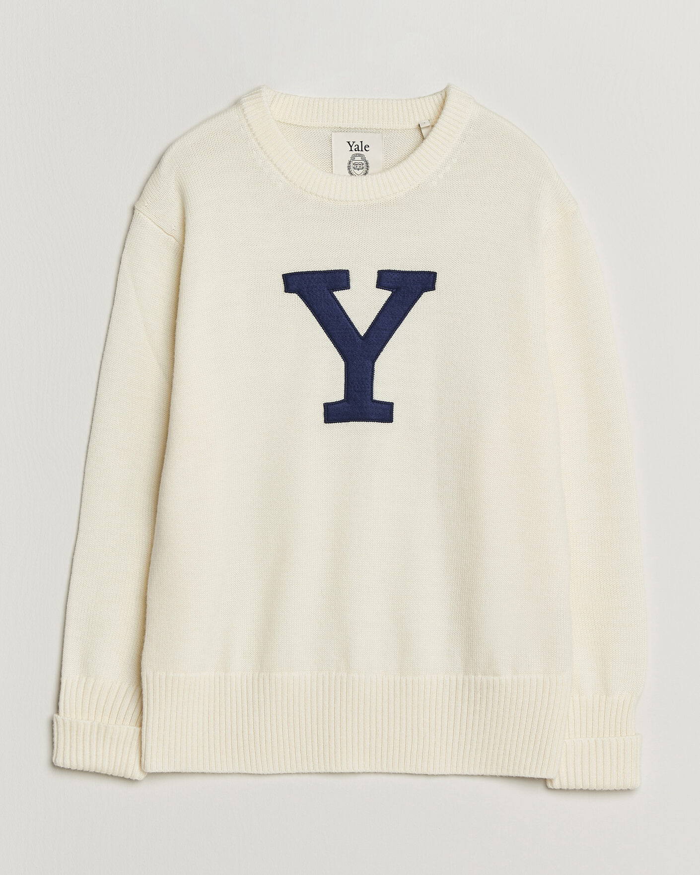 Herre | Trøjer | Gant | YALE Merino Crew Neck Cream