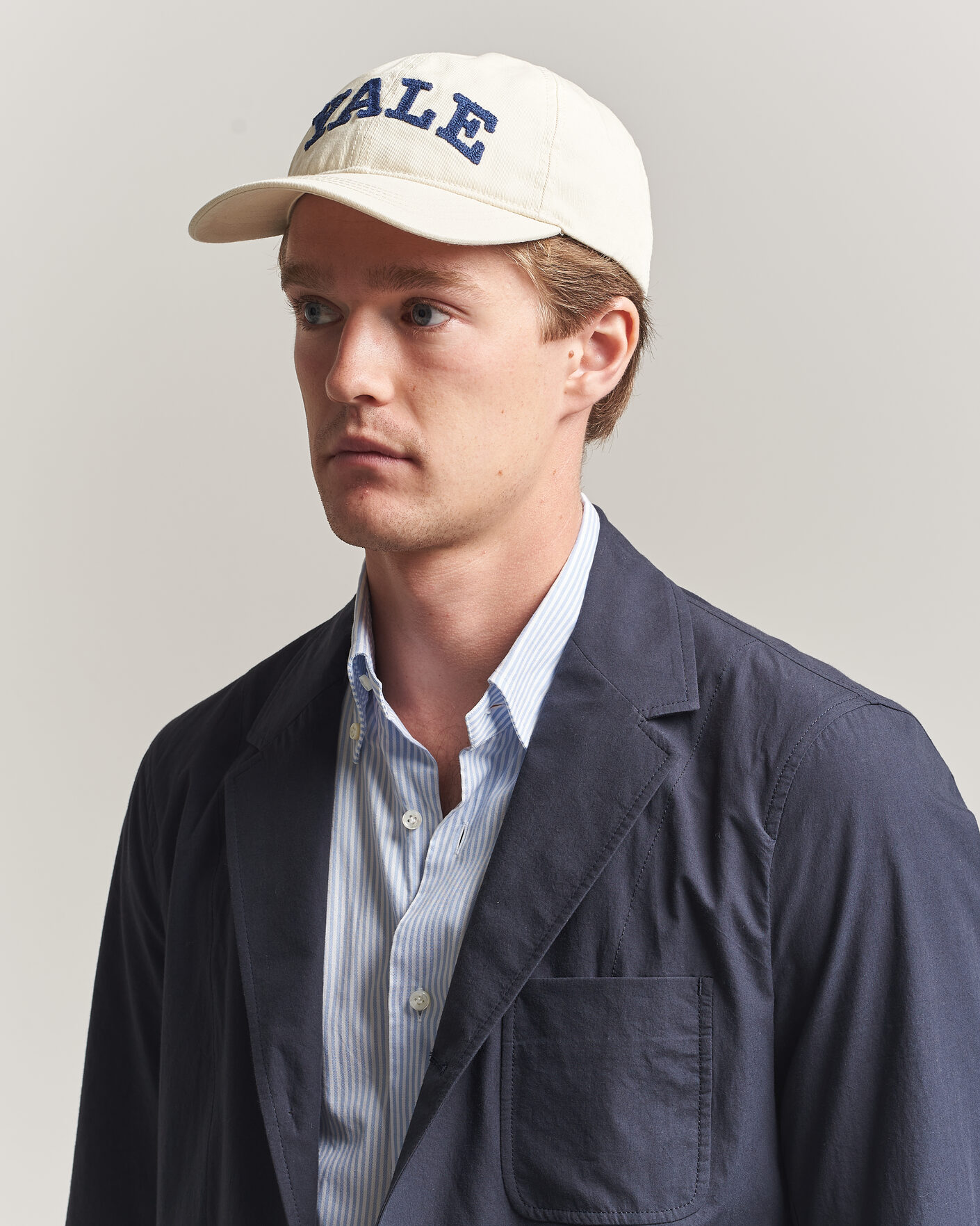 Herre | Hatte & kasketter | Gant | YALE Heavy Washed Cotton Twill Cap Cream