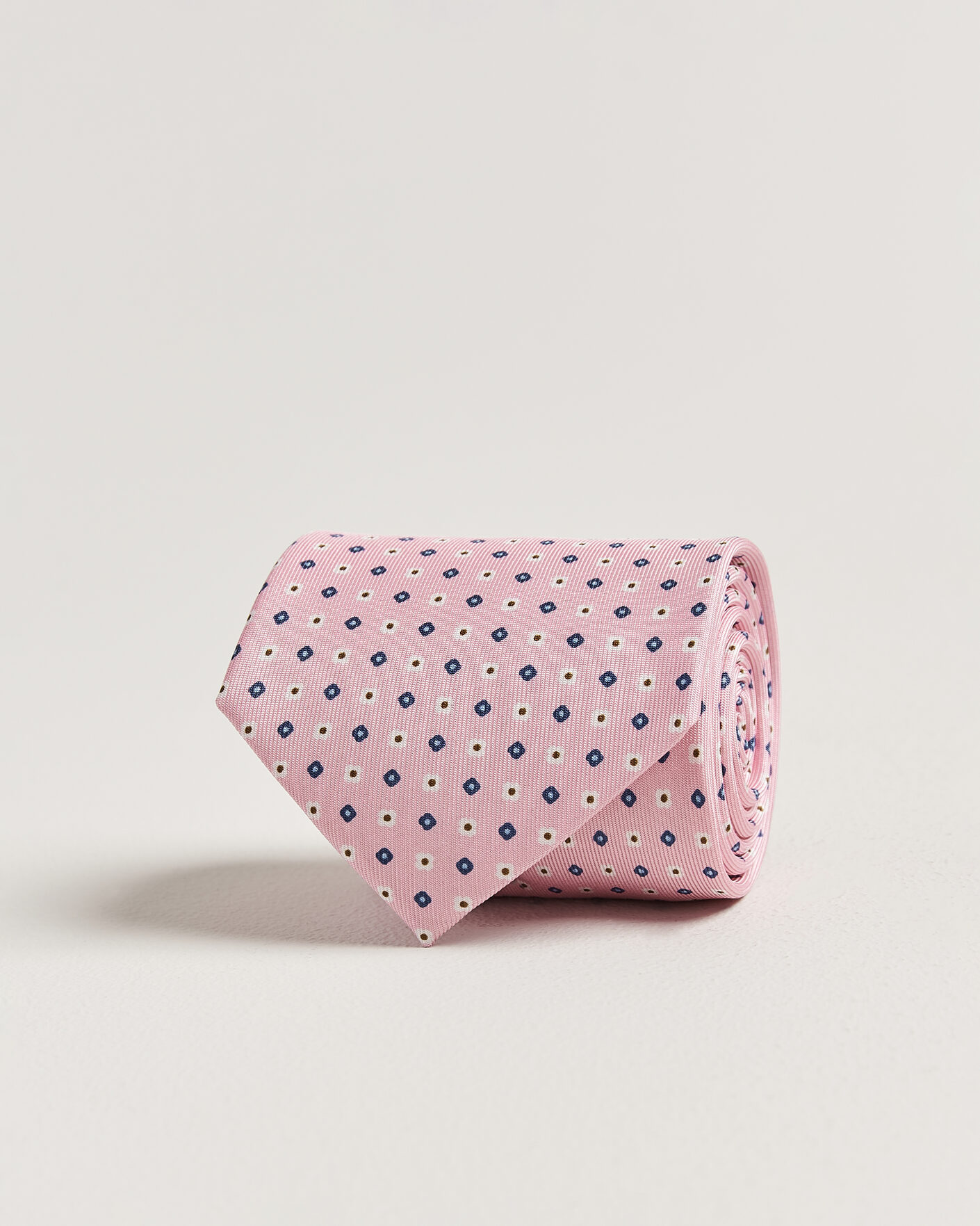 Herre | Slips | E. Marinella | 3-Fold Printed Silk Tie Pink
