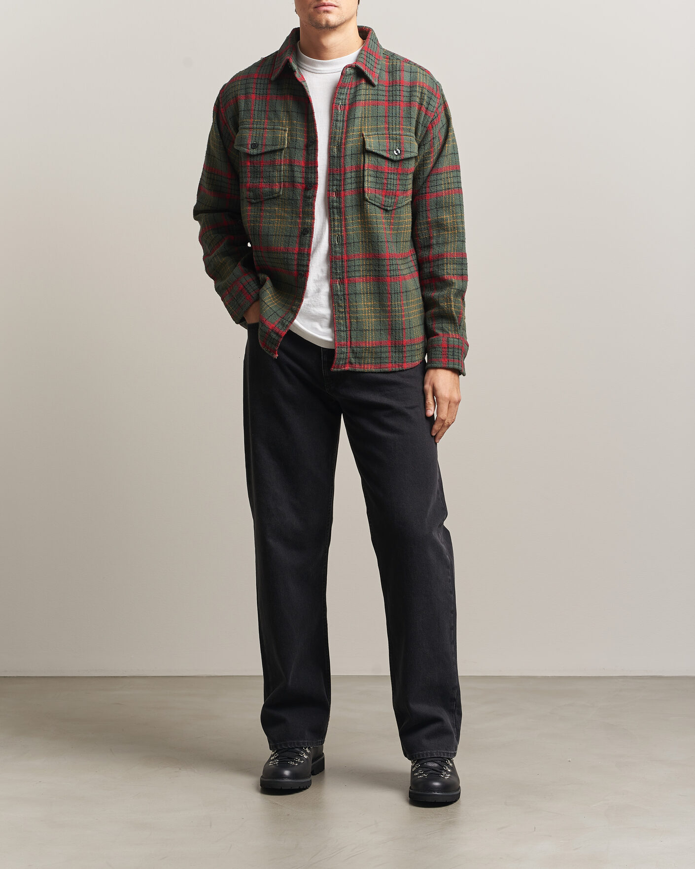 Herre | Skjorter | Pendleton | Big Pocket Shirt Green