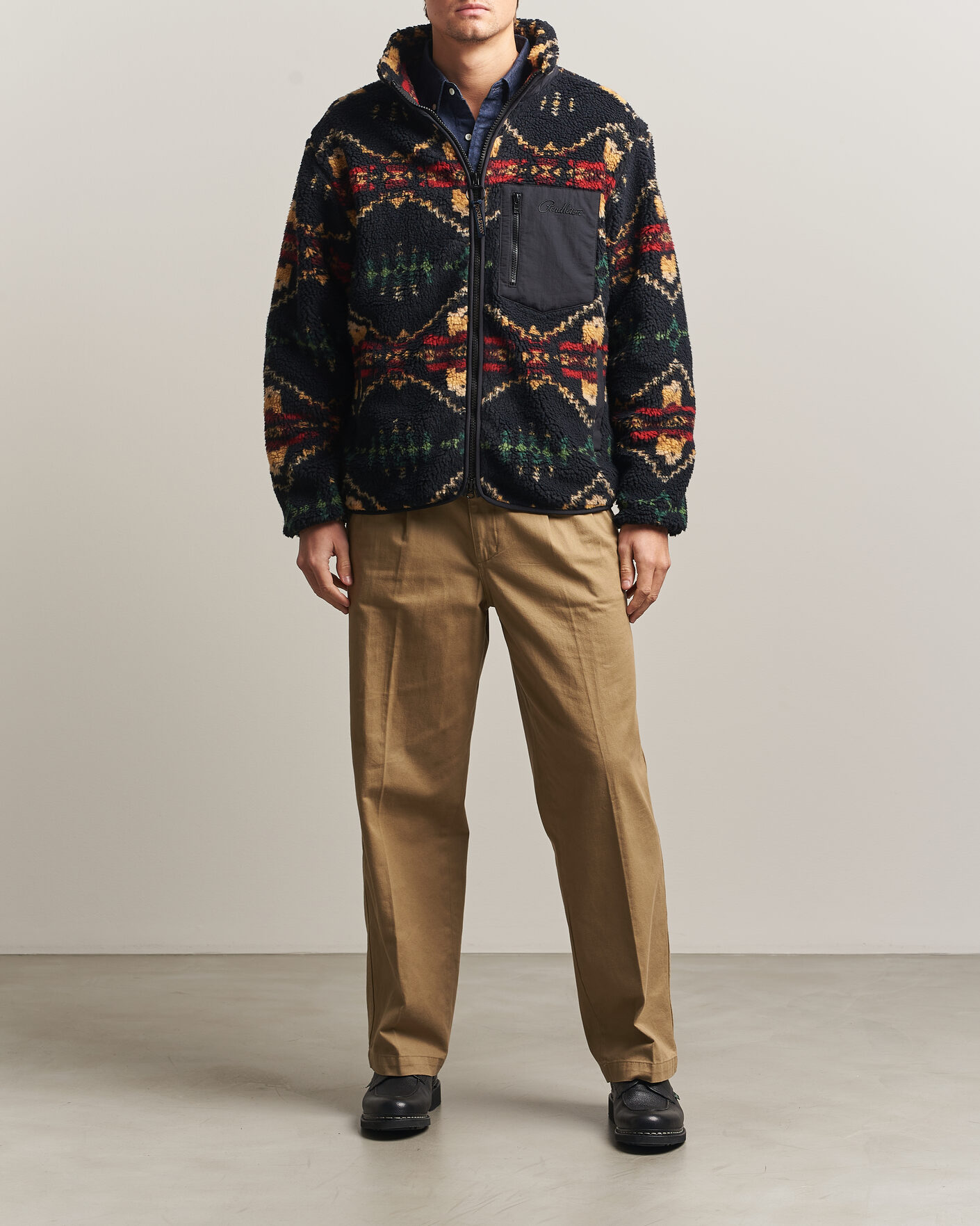 Herre | Trøjer | Pendleton | Jacquard Sherpa Fleece Four Corners