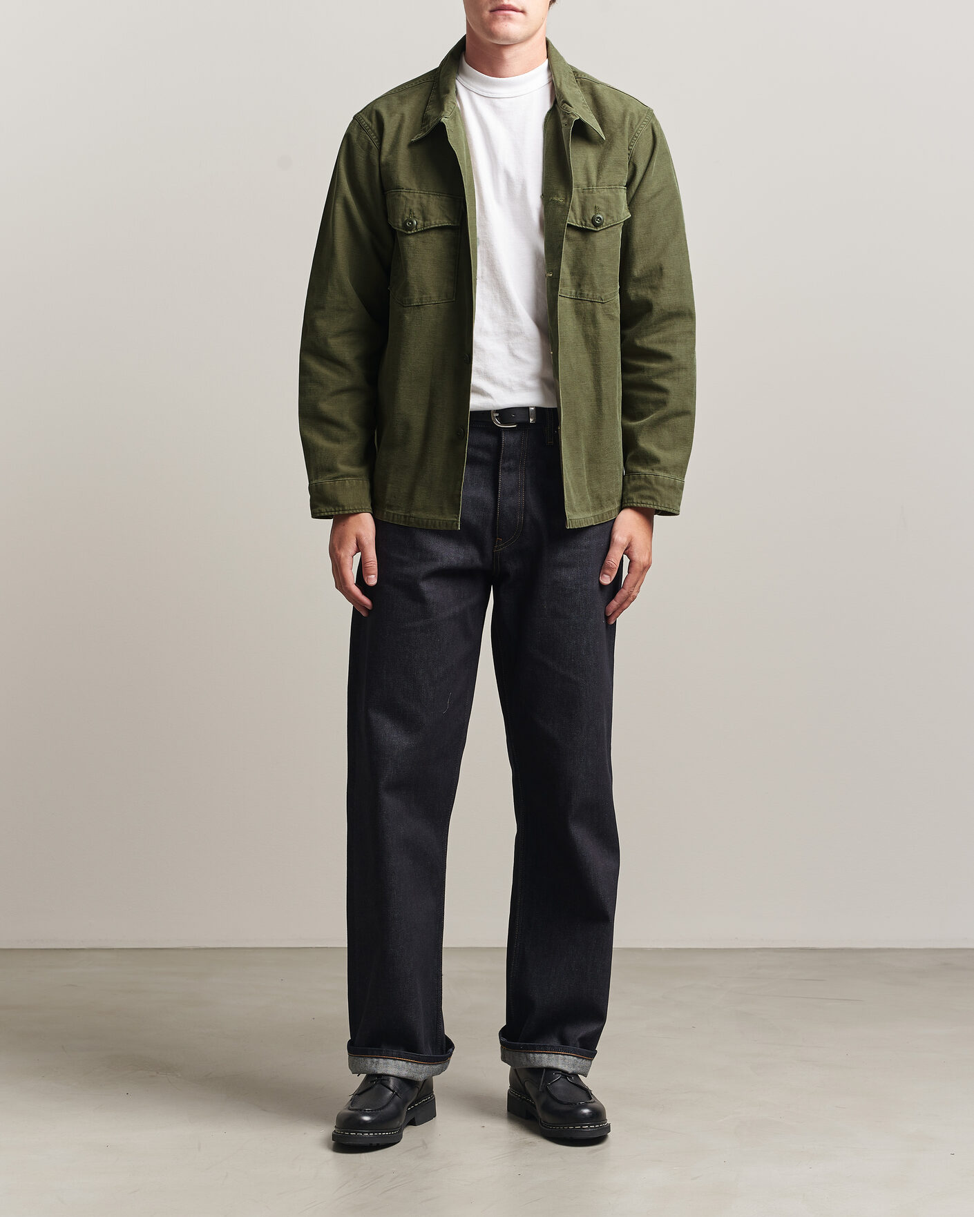 Herre | Skjorter | RRL | Regiment Overshirt Olive