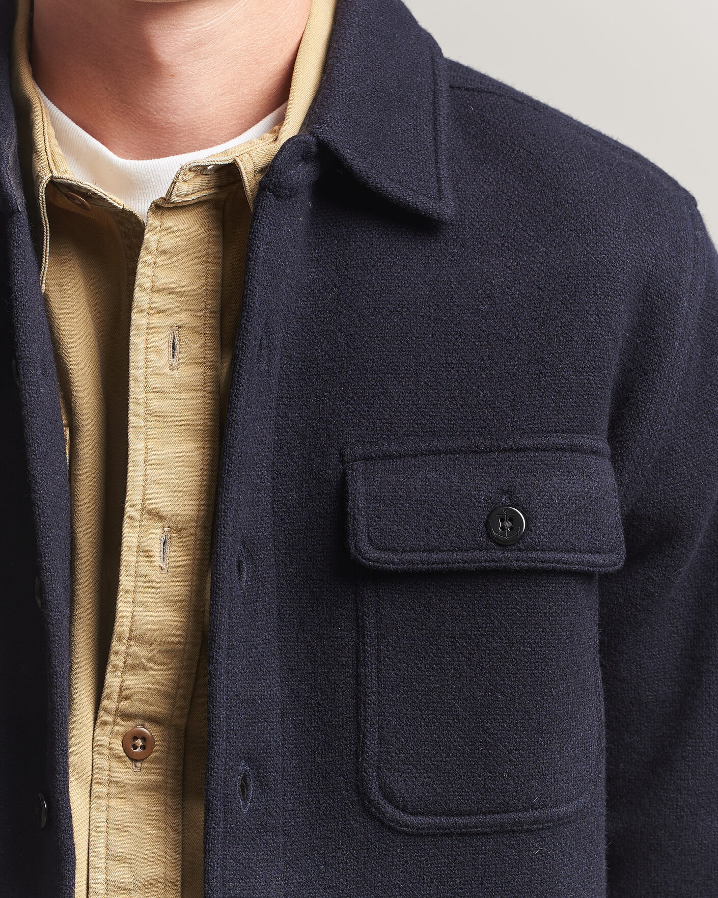 Herre | Skjorter | RRL | CPO Cardigan Shirt Navy