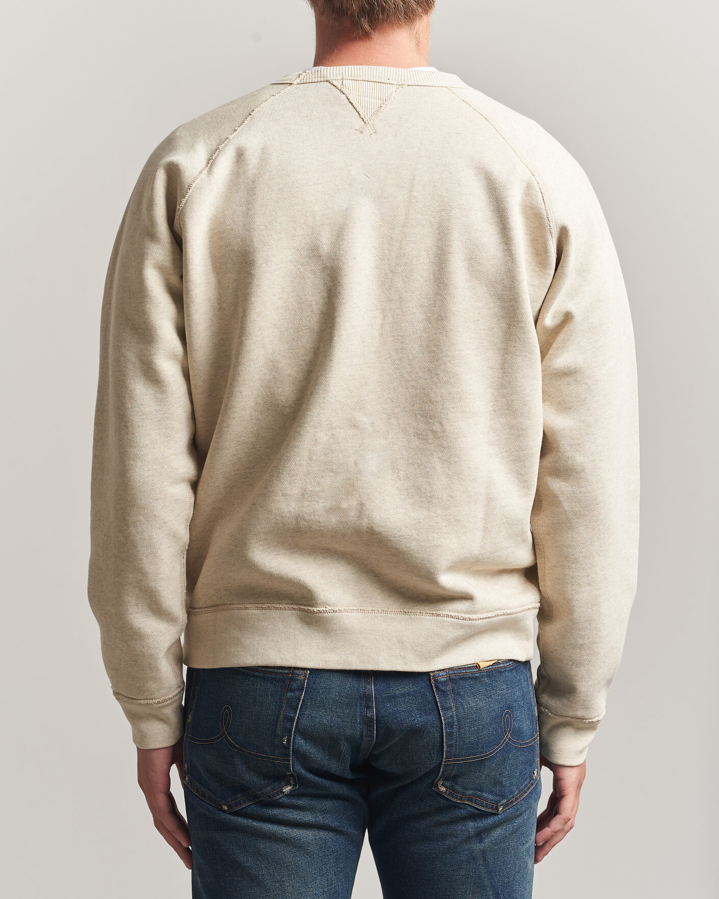 Herre | Trøjer | RRL | Raglan Sleeve Sweatshirt Oatmeal Heather