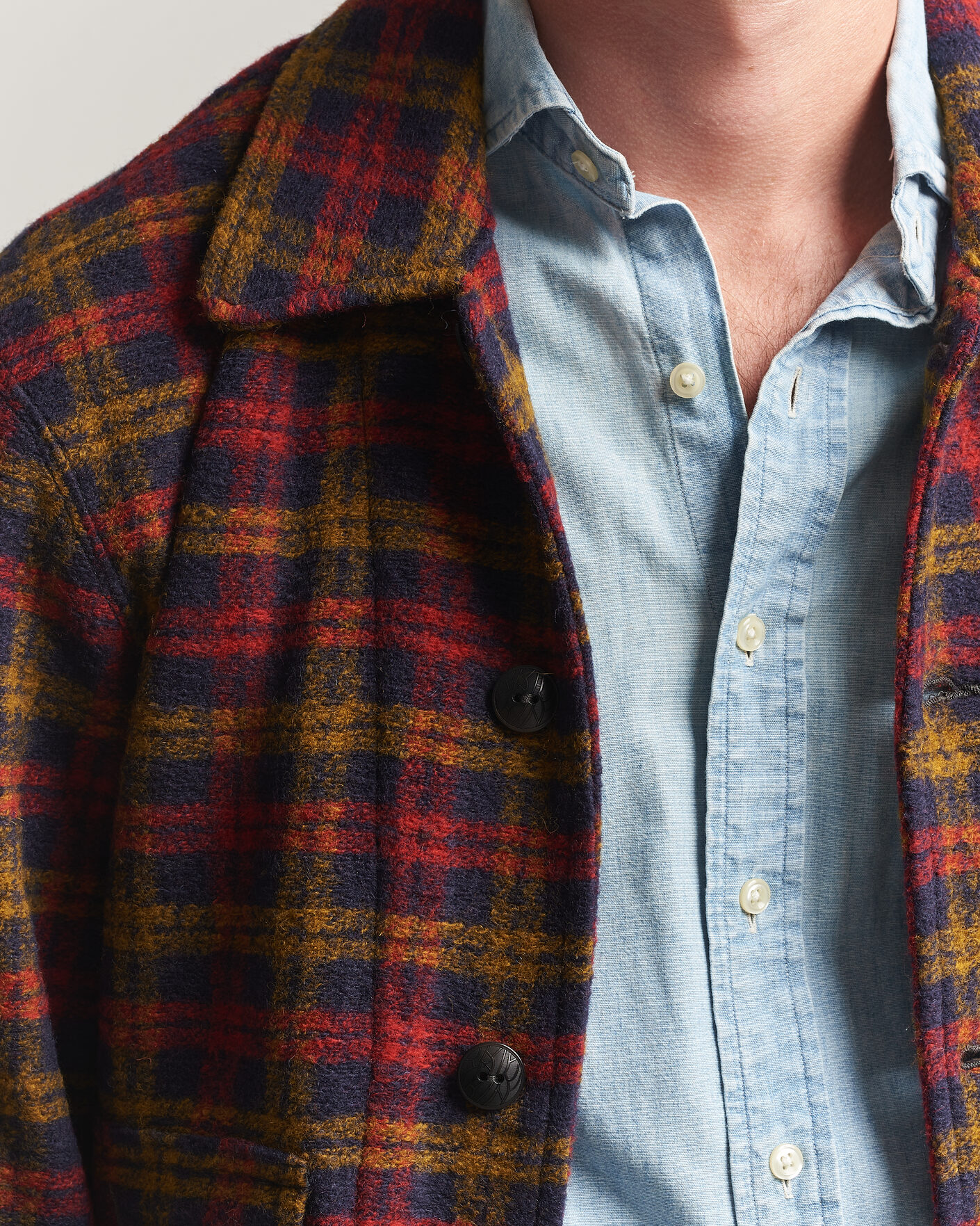Herre | Jakker | RRL | Knit Bomber Jacket Red Multi