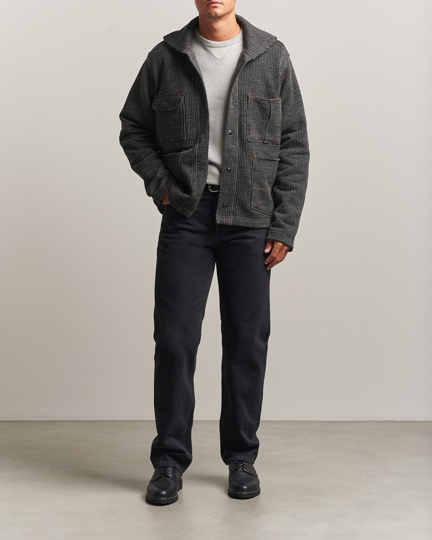 Herre | Trøjer | RRL | Charles Cardigan Jacket Charcoal