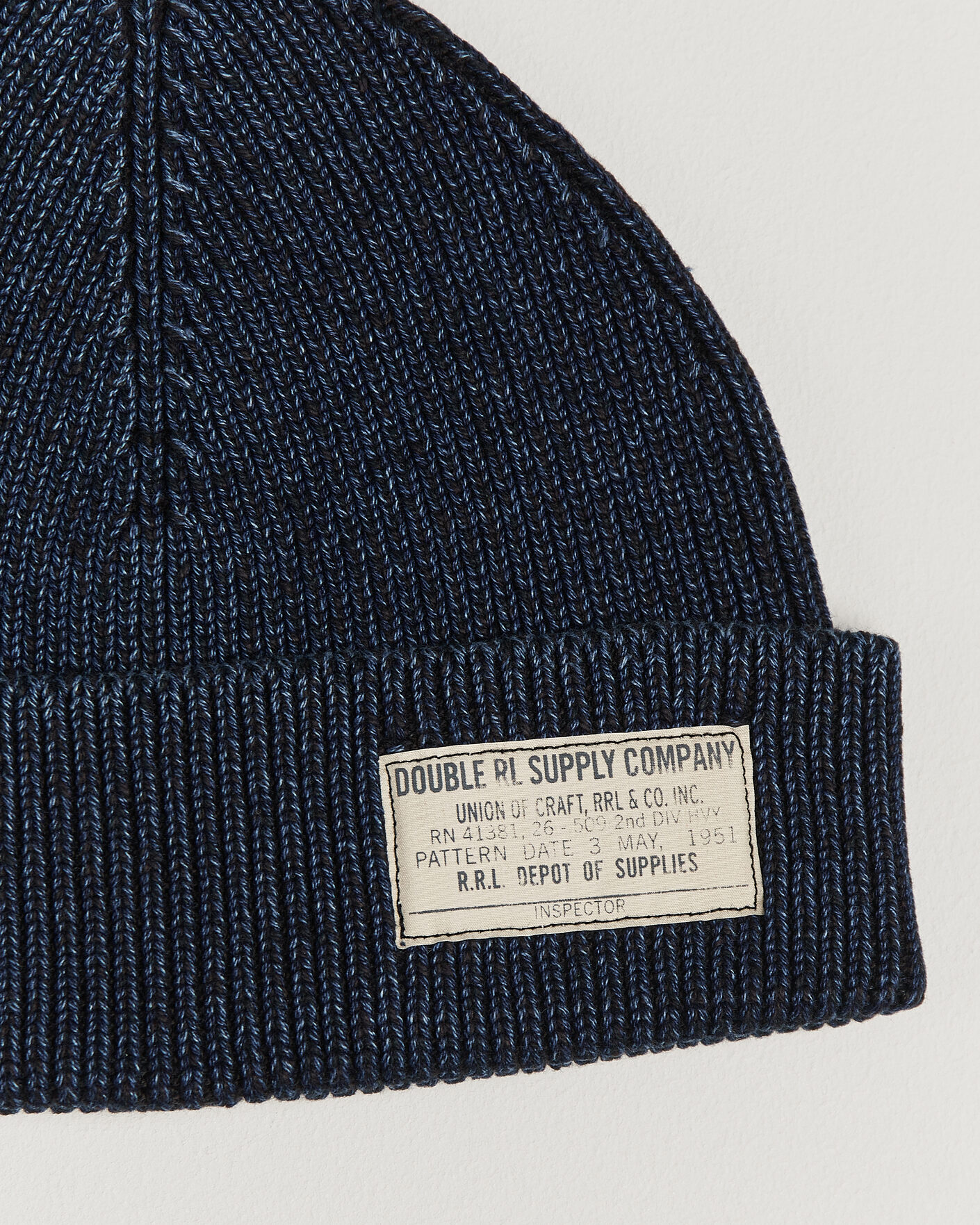 Herre | Huer | RRL | Watch Cap Midnight Blue