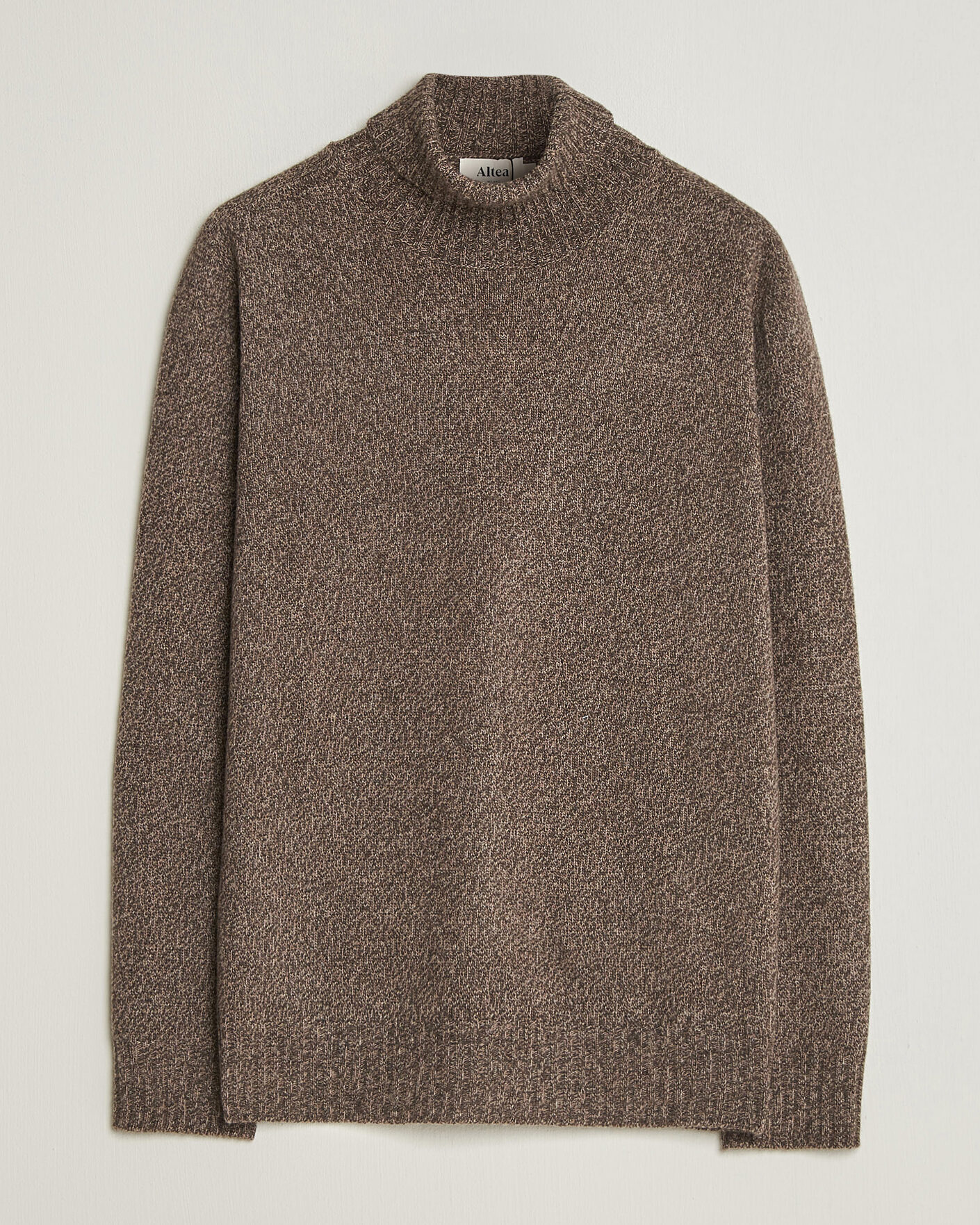 Herre | Trøjer | Altea | Wool/Cashmere Rollneck Brown Melange
