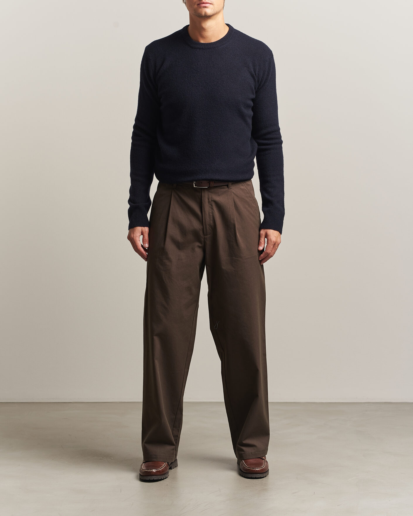 Herre | Trøjer | Altea | Cloud Cashmere Blend Sweater Navy