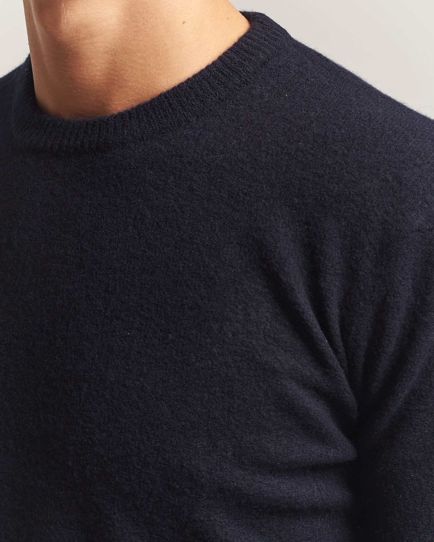 Herre | Trøjer | Altea | Cloud Cashmere Blend Sweater Navy