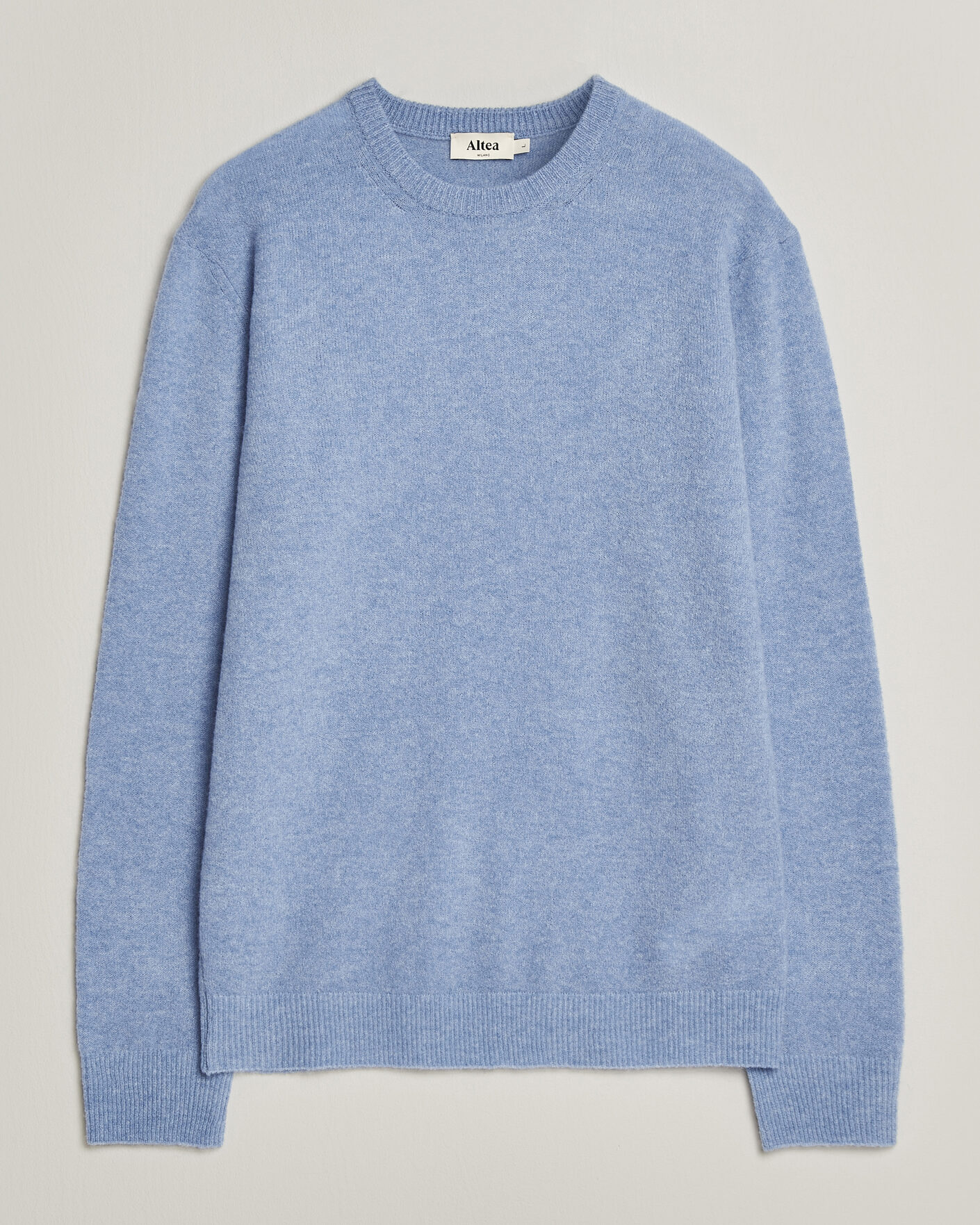 Herre | Trøjer | Altea | Cloud Cashmere Blend Sweater Sky Blue