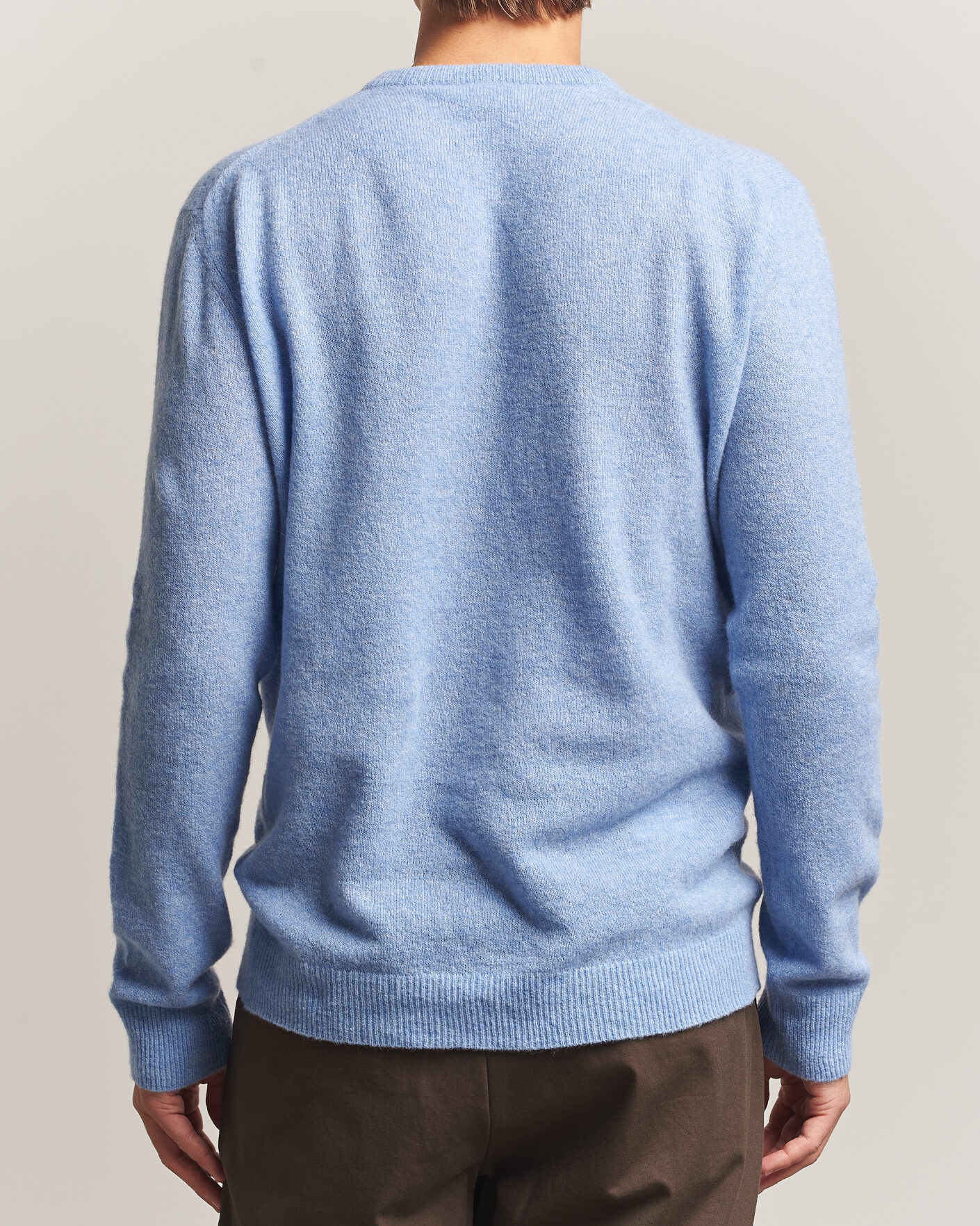Herre | Trøjer | Altea | Cloud Cashmere Blend Sweater Sky Blue