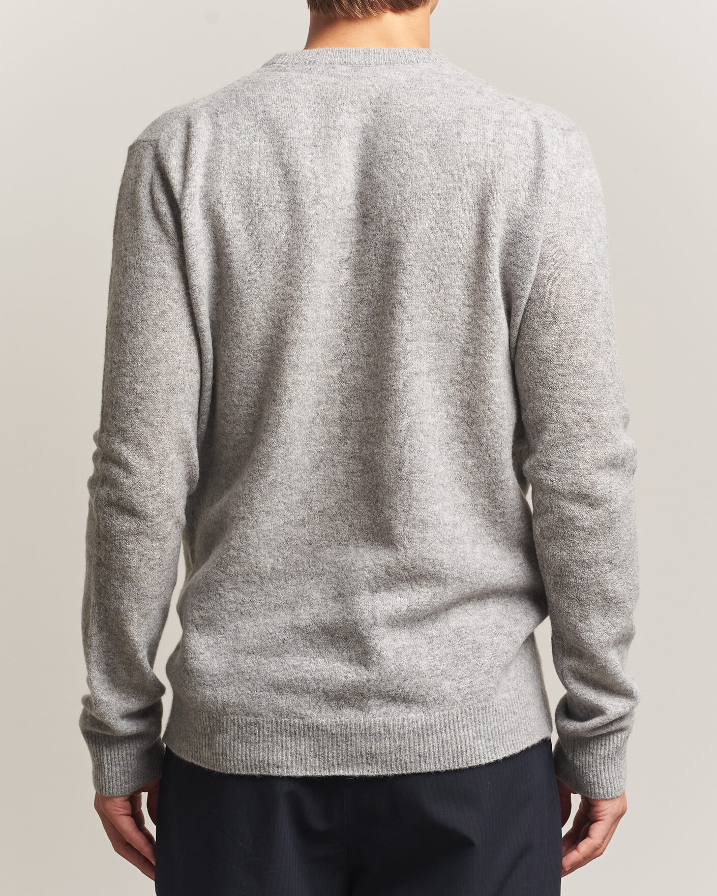 Herre | Trøjer | Altea | Cloud Cashmere Blend Sweater Grey Melange