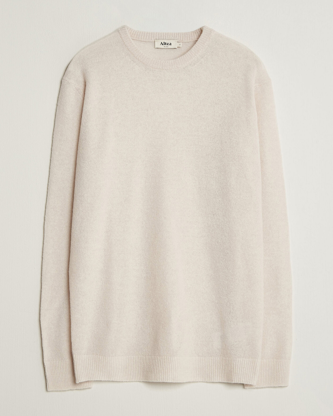 Herre | Trøjer | Altea | Cloud Cashmere Blend Sweater Latte