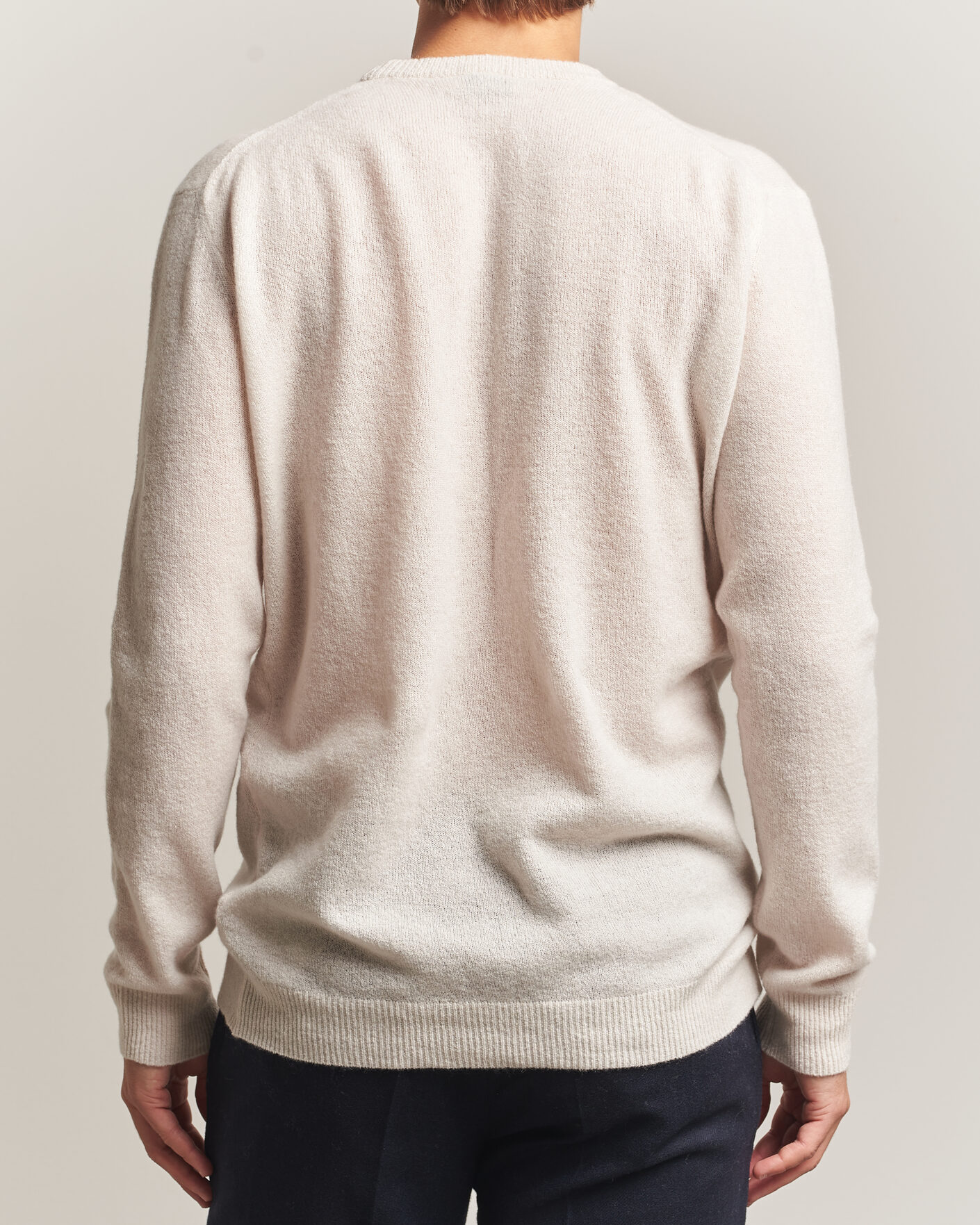 Herre | Trøjer | Altea | Cloud Cashmere Blend Sweater Latte