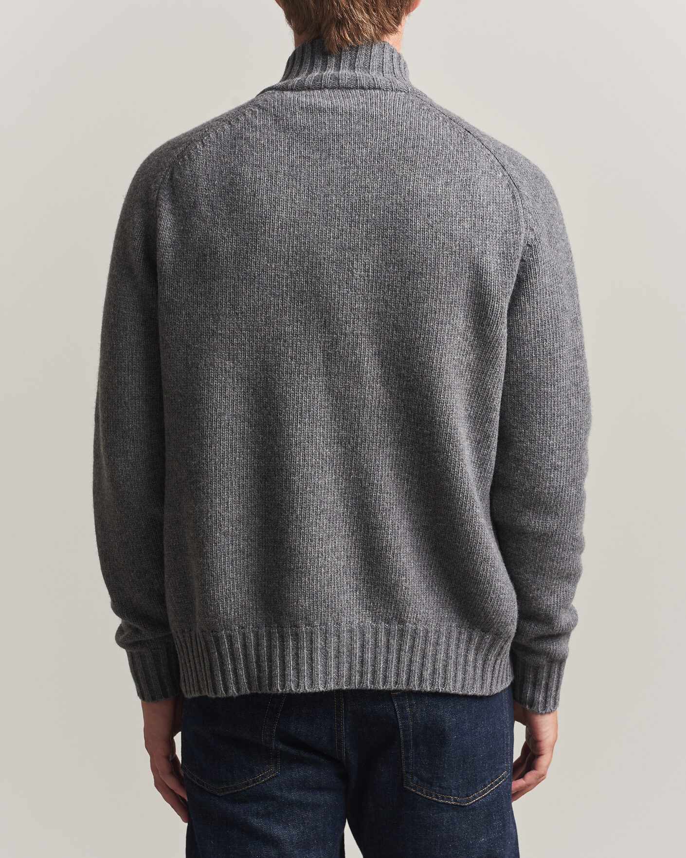 Herre | Trøjer | Altea | Raglan Sleeve Buttoned Cardigan Grey Melange