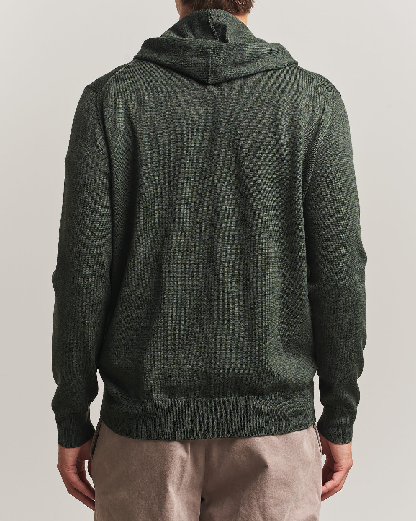 Herre | Trøjer | Altea | Merino Wool Cardigan Dark Military