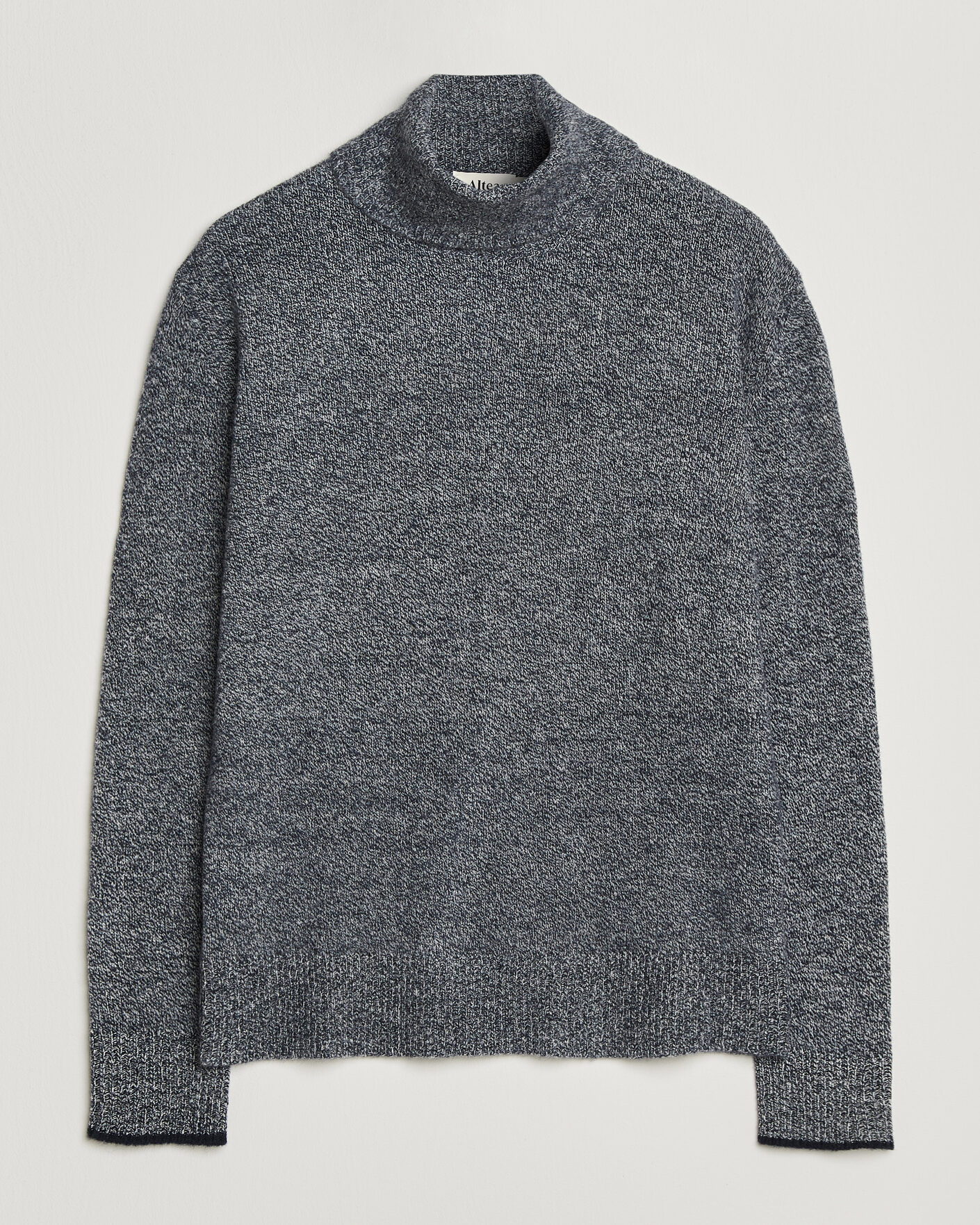 Herre | Trøjer | Altea | Cloud Cashmere Blend Rollneck Navy Melange