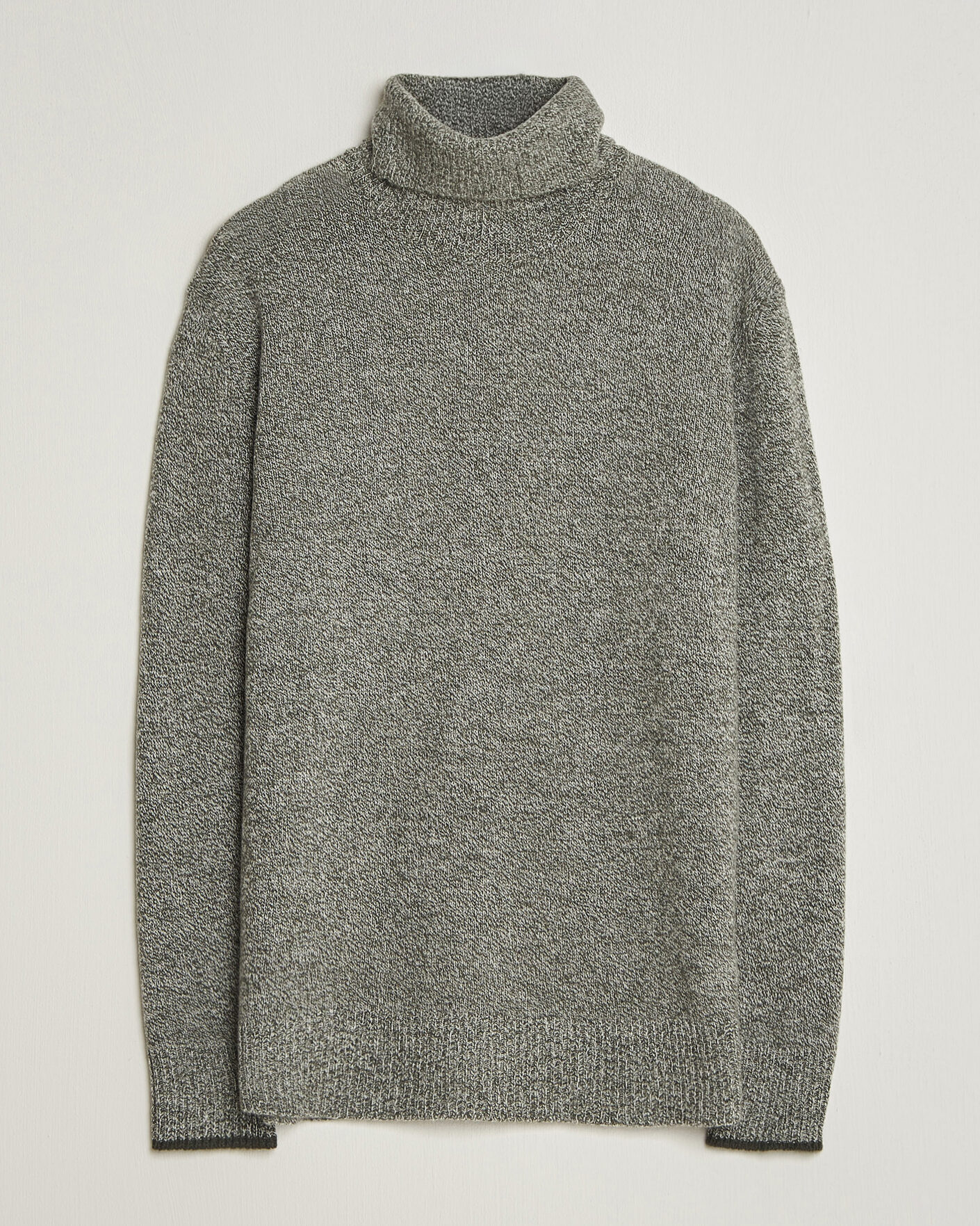 Herre | Trøjer | Altea | Cloud Cashmere Blend Rollneck Green Melange