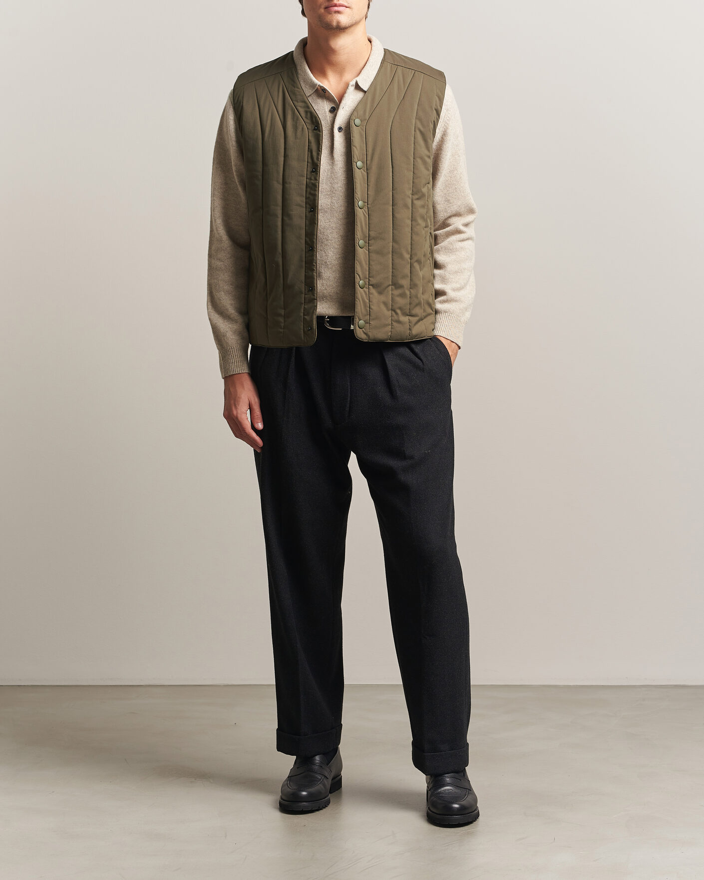 Herre | Veste | Aspesi | Quilted Liner Military