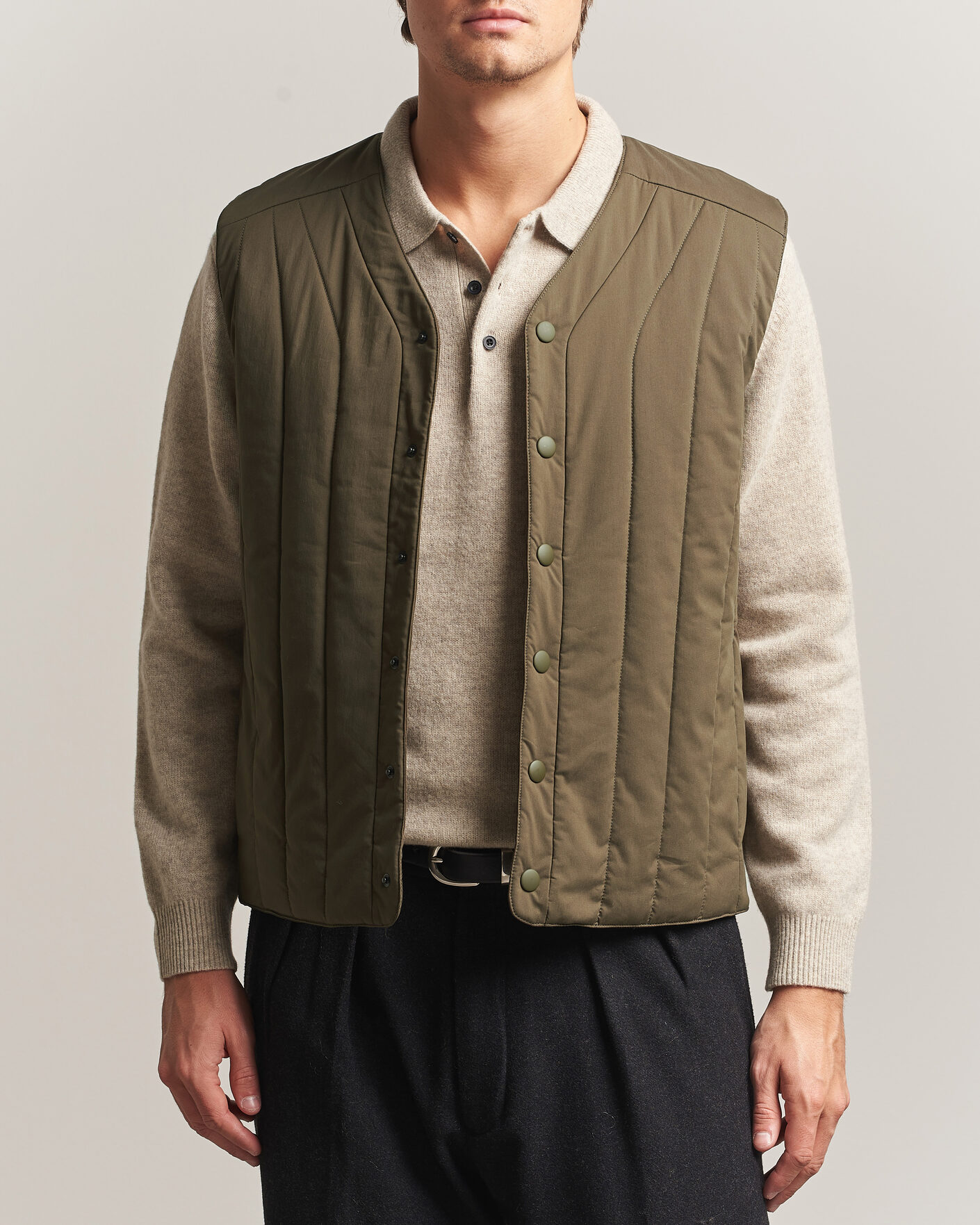 Herre | Veste | Aspesi | Quilted Liner Military