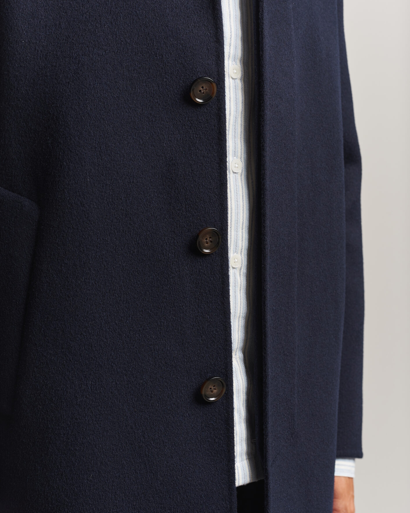 Herre | Jakker | Aspesi | Double Wool Coat Navy
