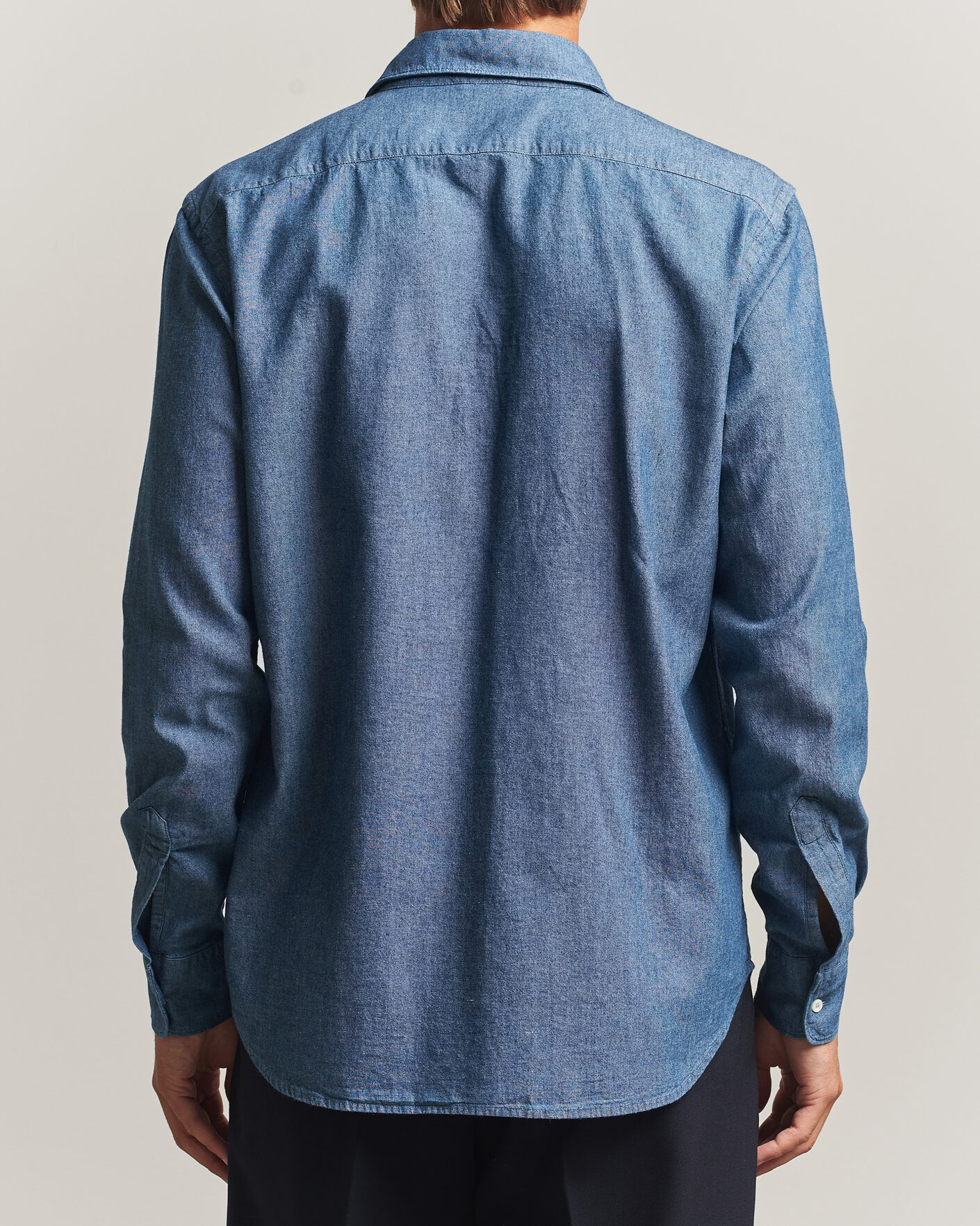 Herre | Skjorter | Aspesi | Chambray Shirt Blue Denim