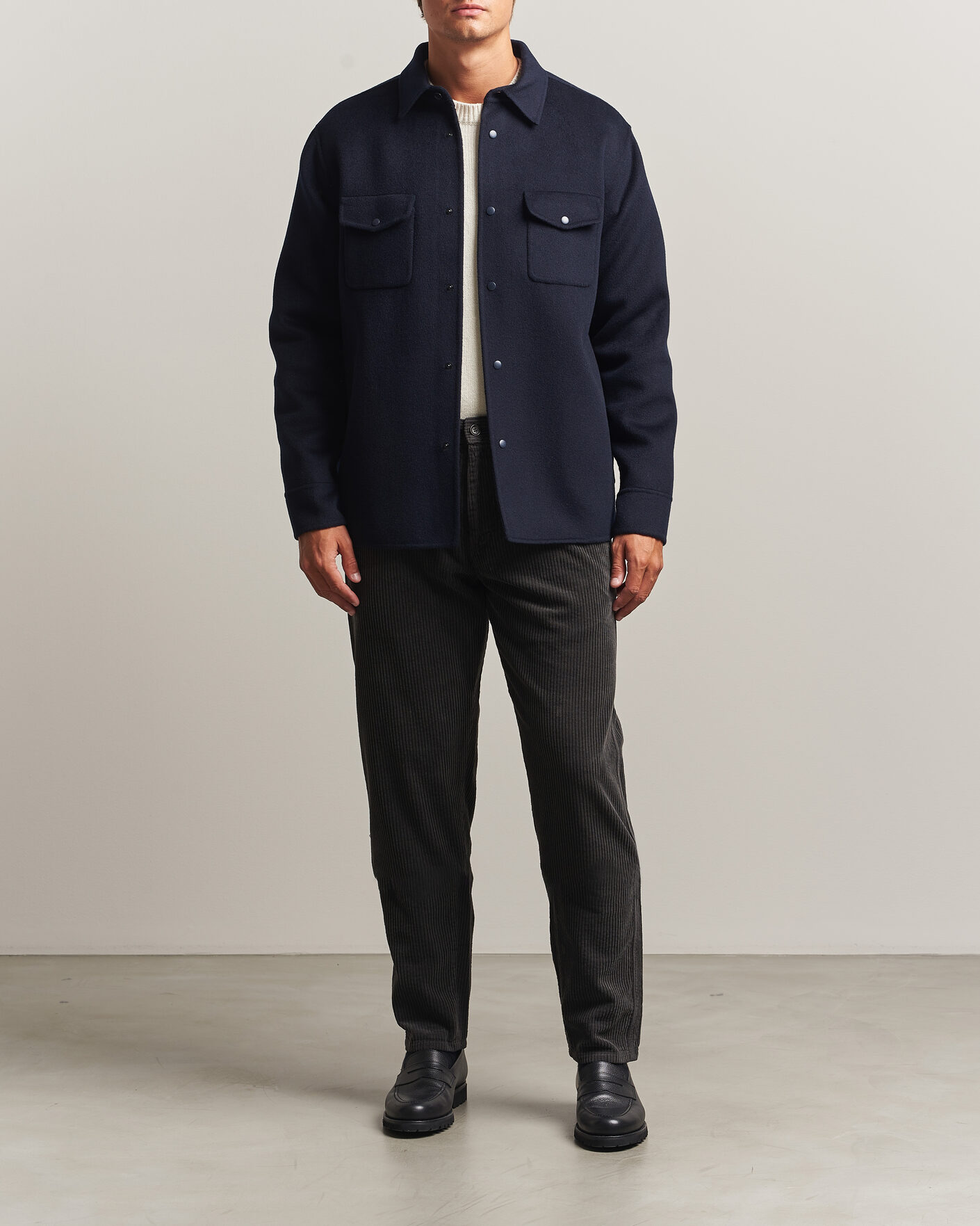 Herre | Bukser | Aspesi | Corduroy Pants Dark Brown