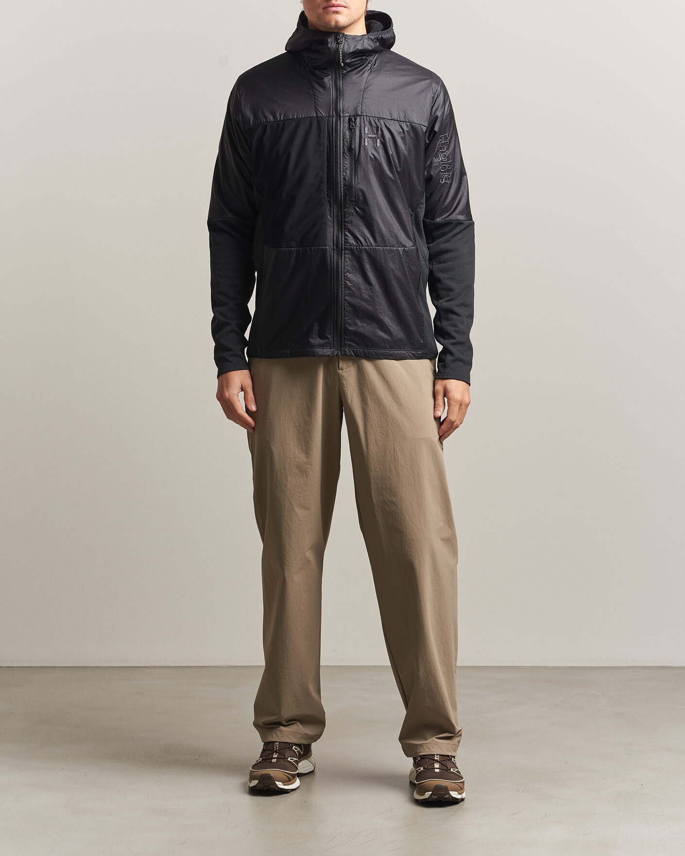 Herre | Jakker | Haglöfs | Nallo Touring Hybrid Mid Layer Jacket True Black