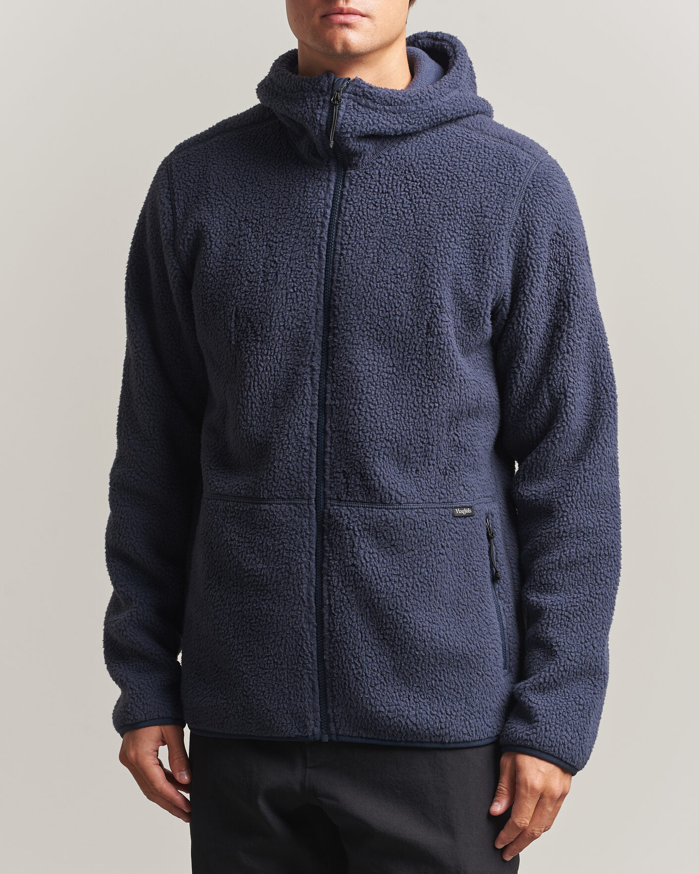 Herre | Trøjer | Haglöfs | Funäs Pile Hood Tarn Blue