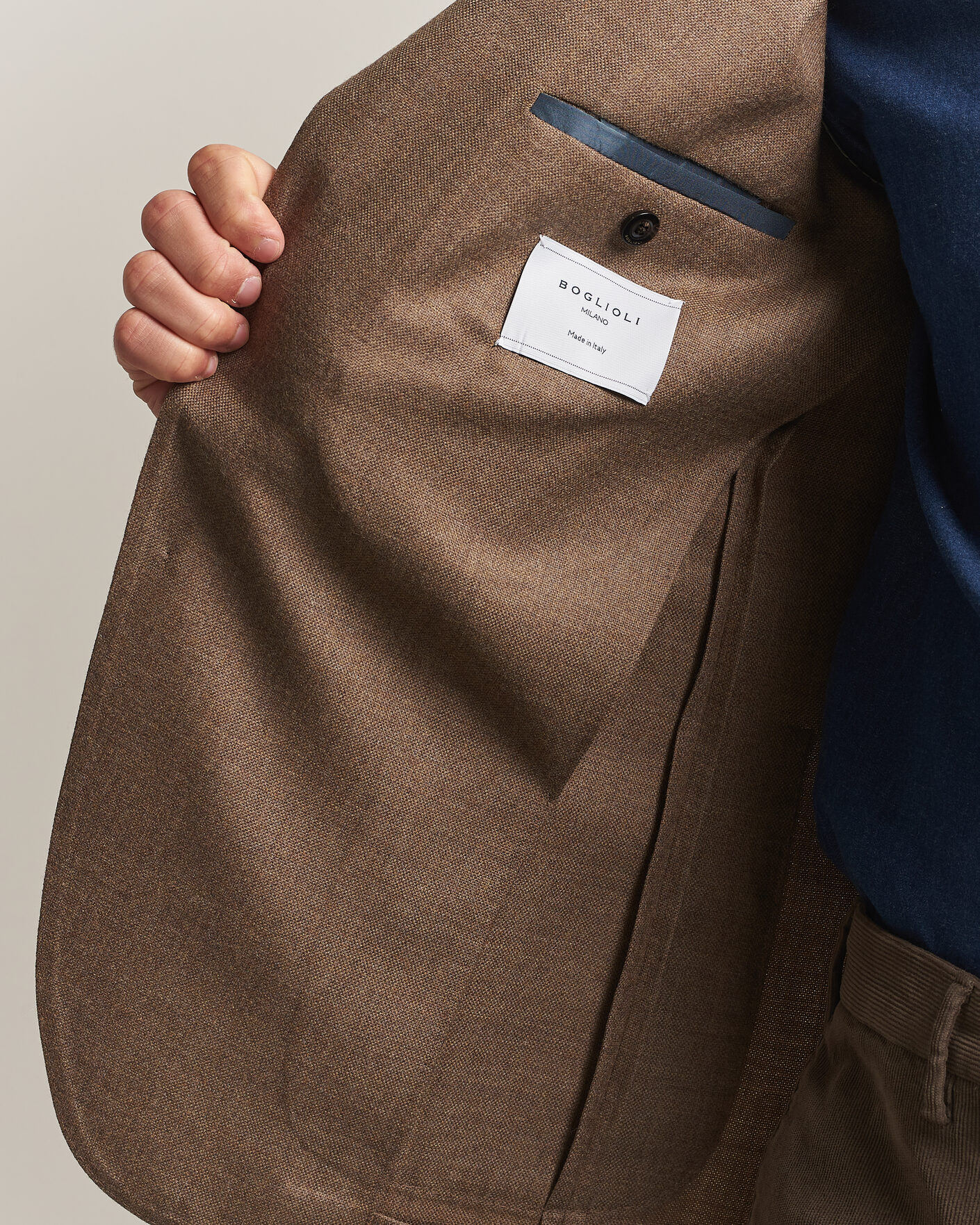 Herre | Blazere & jakker | Boglioli | K Jacket Wool Hopsack Blazer Beige