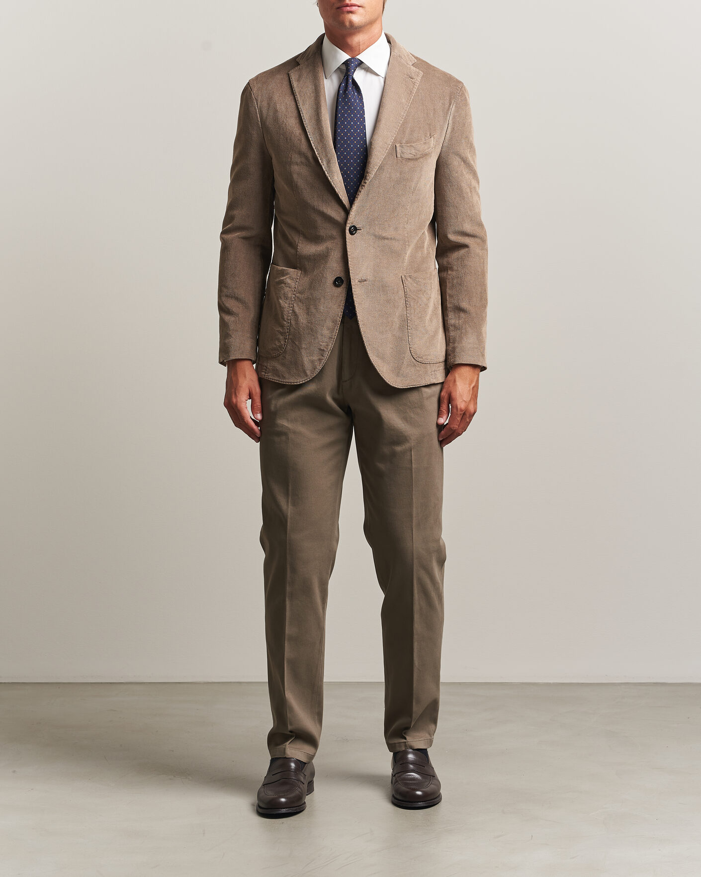 Herre | Blazere & jakker | Boglioli | K Jacket Corduroy Blazer Taupe