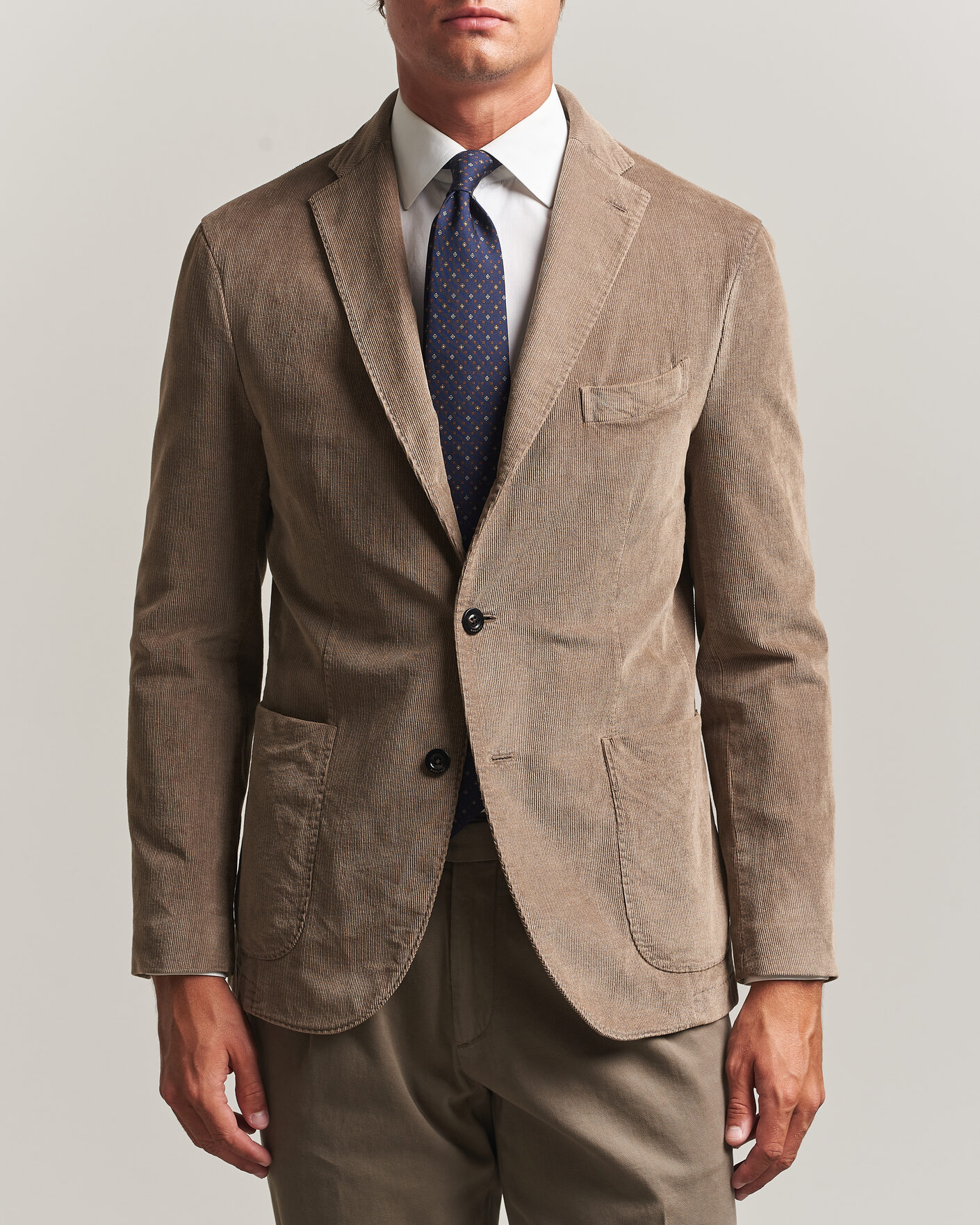 Herre | Blazere & jakker | Boglioli | K Jacket Corduroy Blazer Taupe