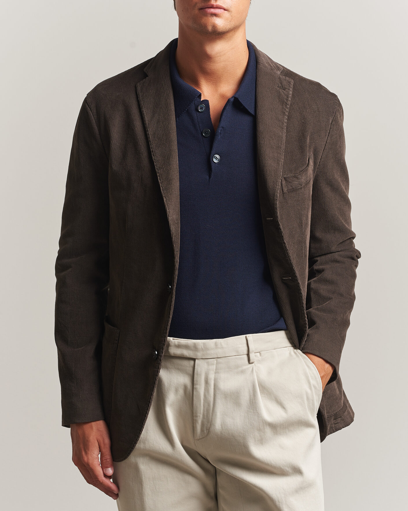 Herre | Blazere & jakker | Boglioli | K Jacket Corduroy Blazer Dark Brown